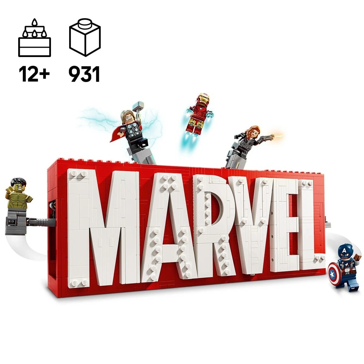 4 LEGO Marvel: Marvel Logo & Minifigures 76313, 4 of 10