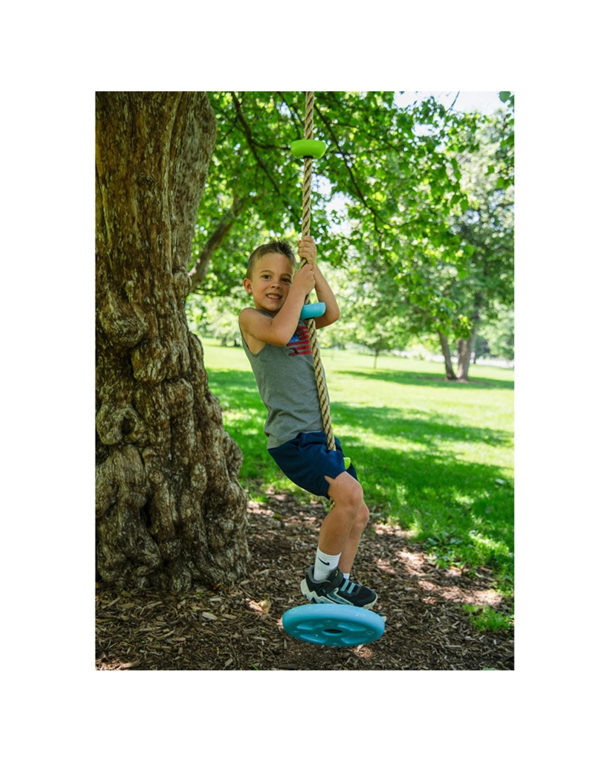 3 Trelines Climbing Rope Swing Combo Sturdy Base Activity 1.8m - Multi, 3 of 4