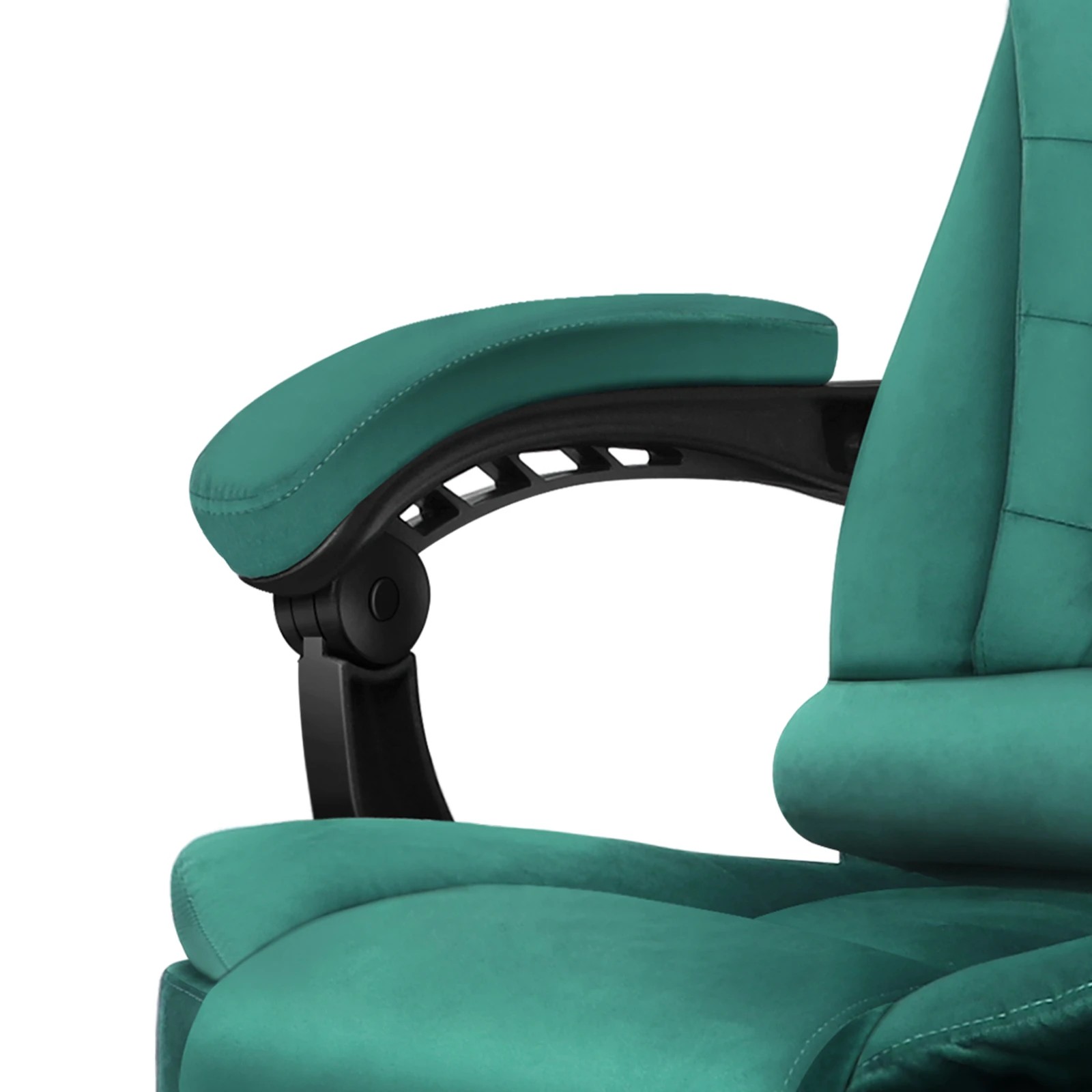 6 Alfordson Massage Office Chair Footrest Executive Gaming Racing Velvet Seat - Green, 6 of 10