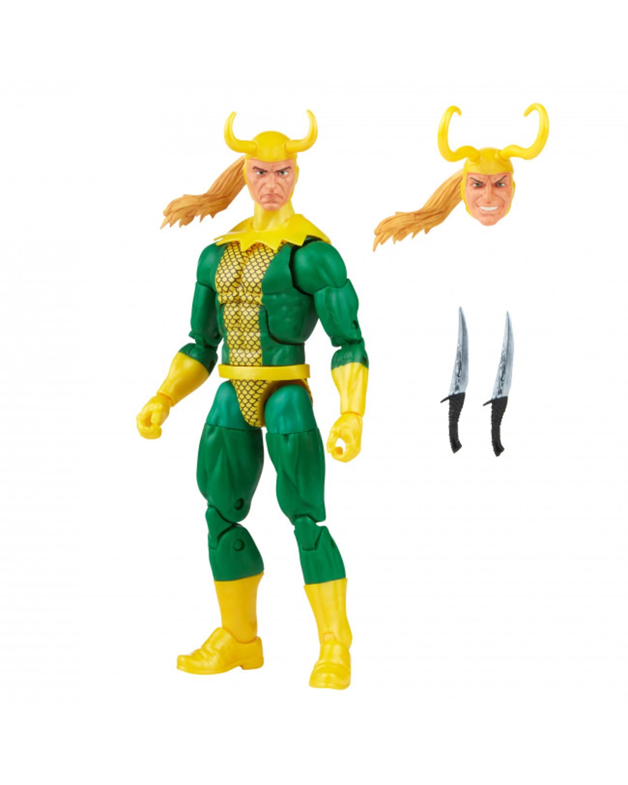 4 Marvel Legends Series Retro Loki 6 inch Action Figure, 4 of 5