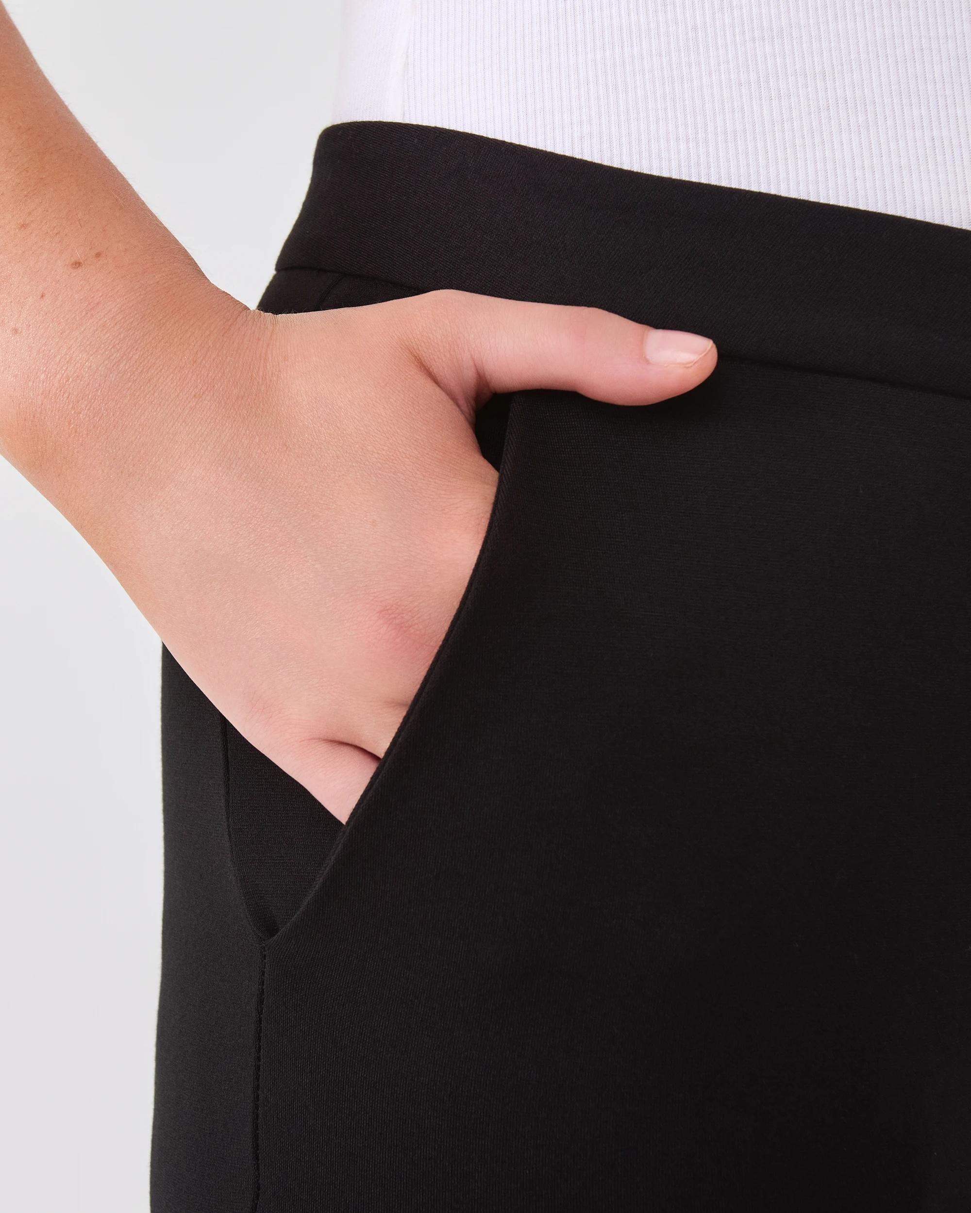 5 Slim Ponte Work Pants Black, 5 of 5