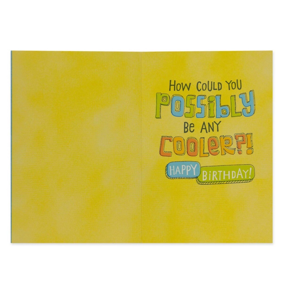 2 Connections from Hallmark Birthday Card - Older, Taller, Smarter, Cooler, 2 of 3