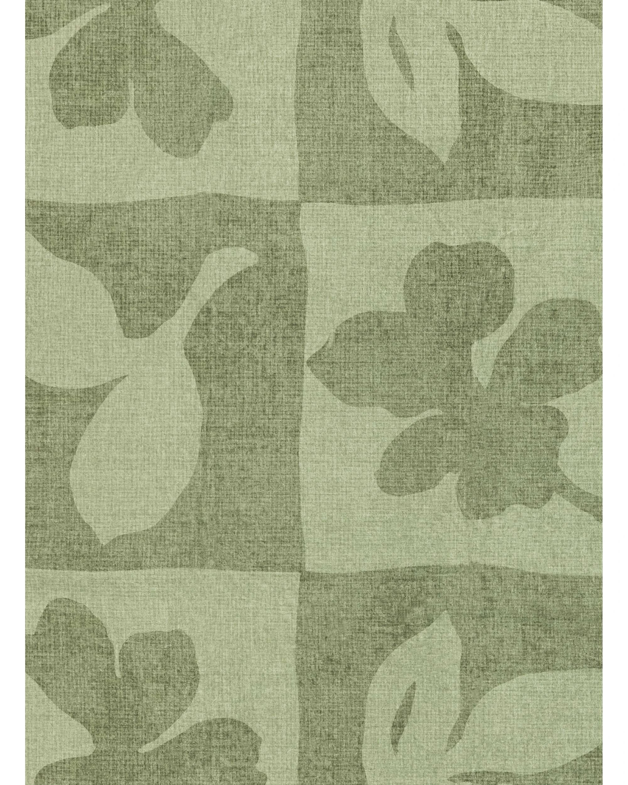 7 Loopsie Knightsbridge Printed Washable Rug-370cm x 270cm - Green, 7 of 8
