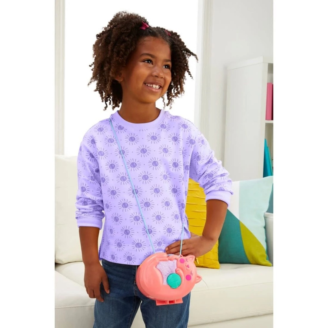 5 Polly Pocket Mini Toys Wearable Purse Compact Playset - Assorted, 5 of 8