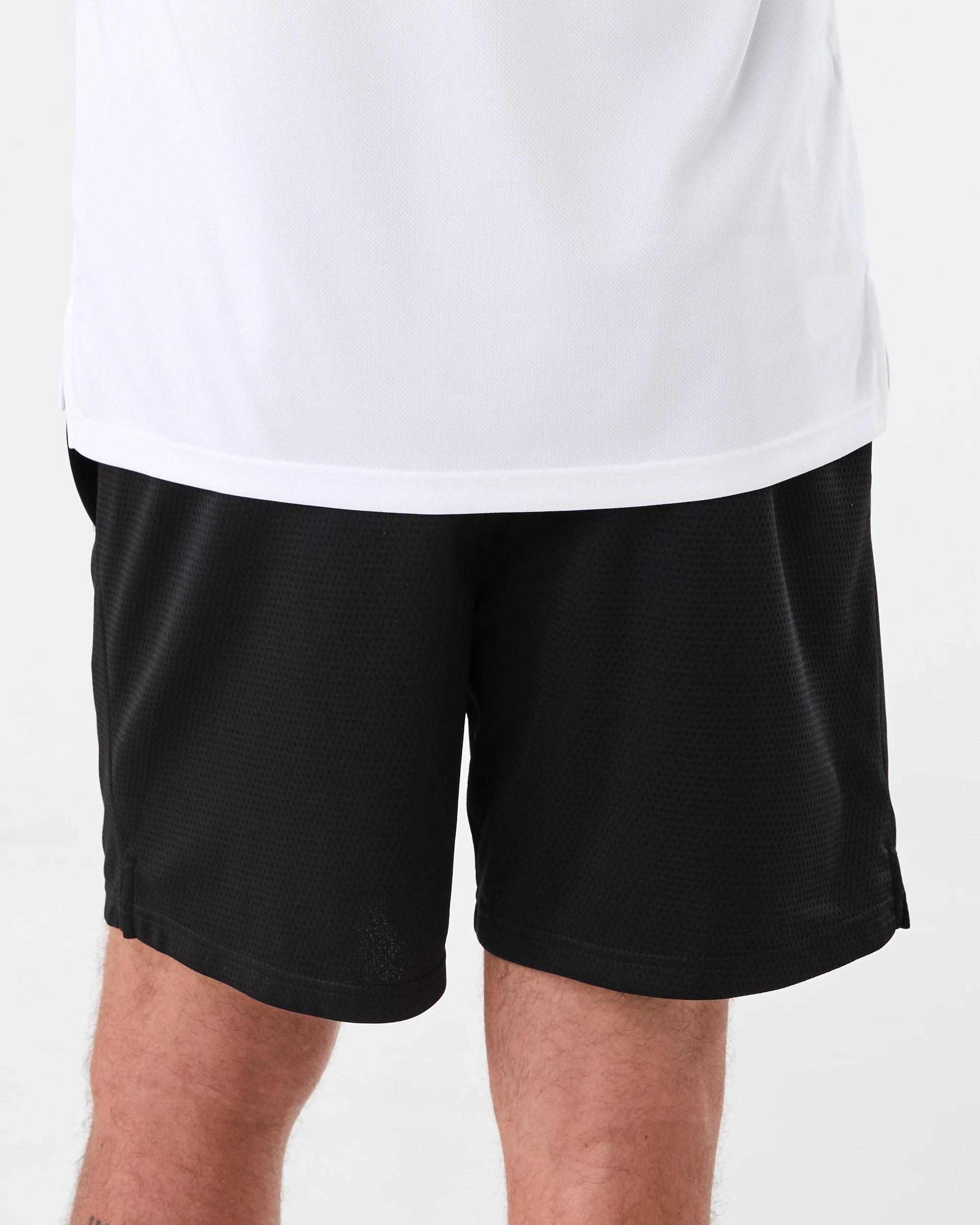 3 Active Mens 8in. Mesh Shorts Black, 3 of 7