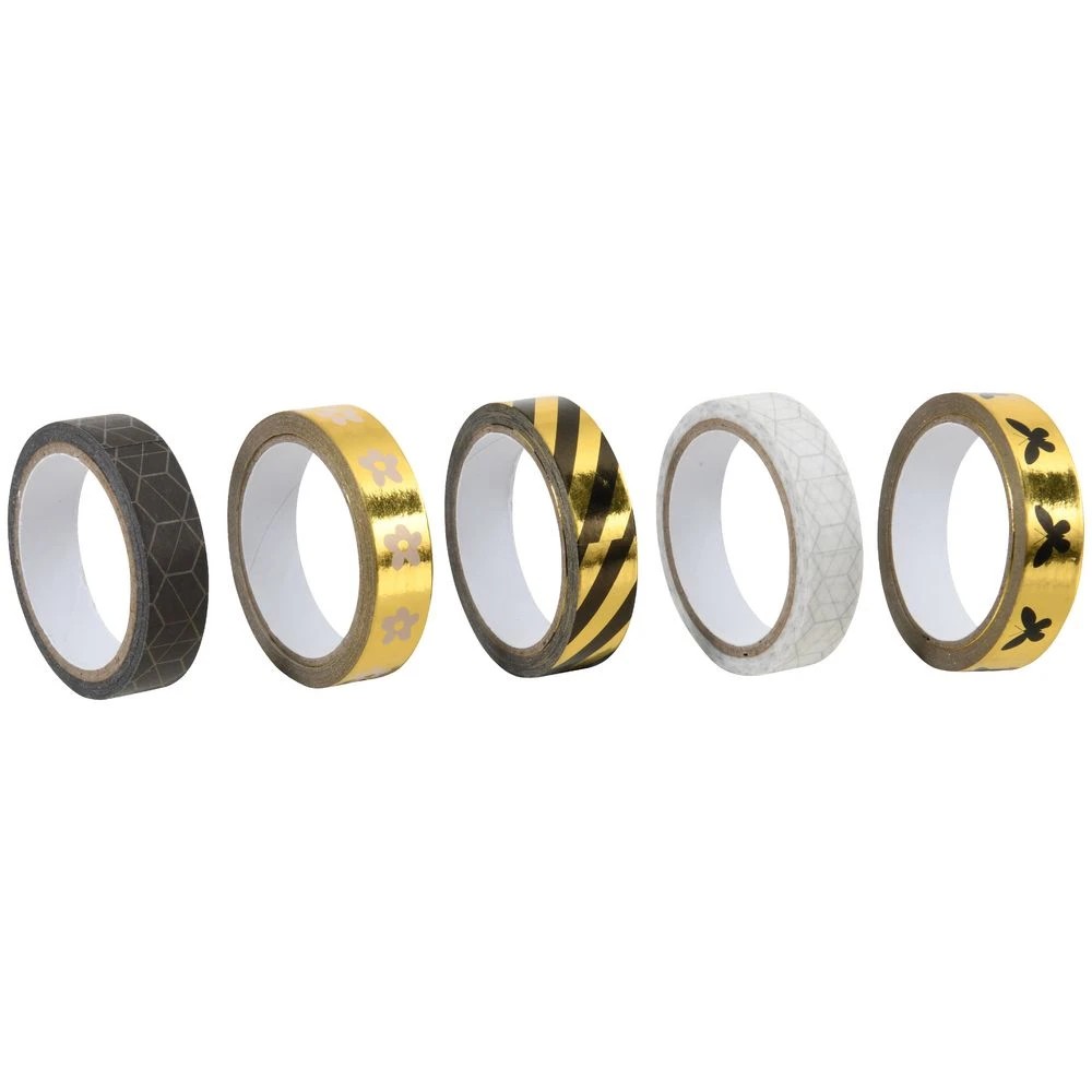 2 Born Micro Washi Tape 10mm x 5m Assorted 5 Pack, 2 of 2