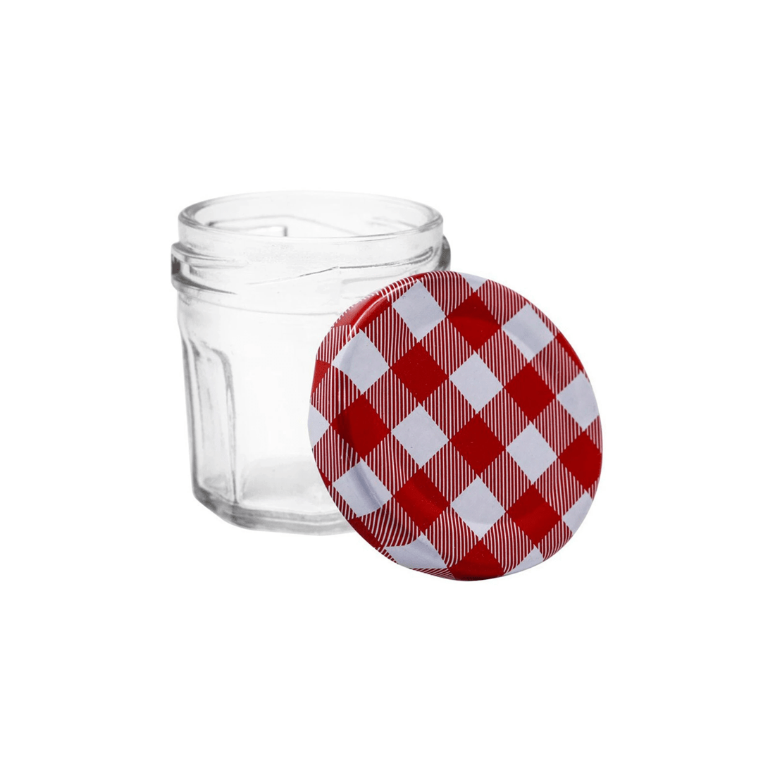 4 6pc Lemon & Lime 30ml Mini Toscana Air-tight Glass Jars W/ Screw Top Lid Red
 - Red, 4 of 4