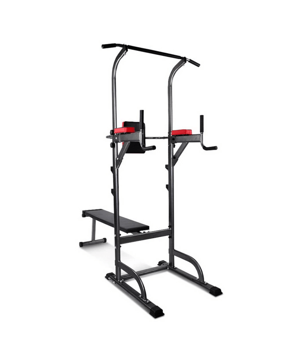 Everfit Weight Bench Chin Up Bar Bench Press Home Gym 380kg - Black