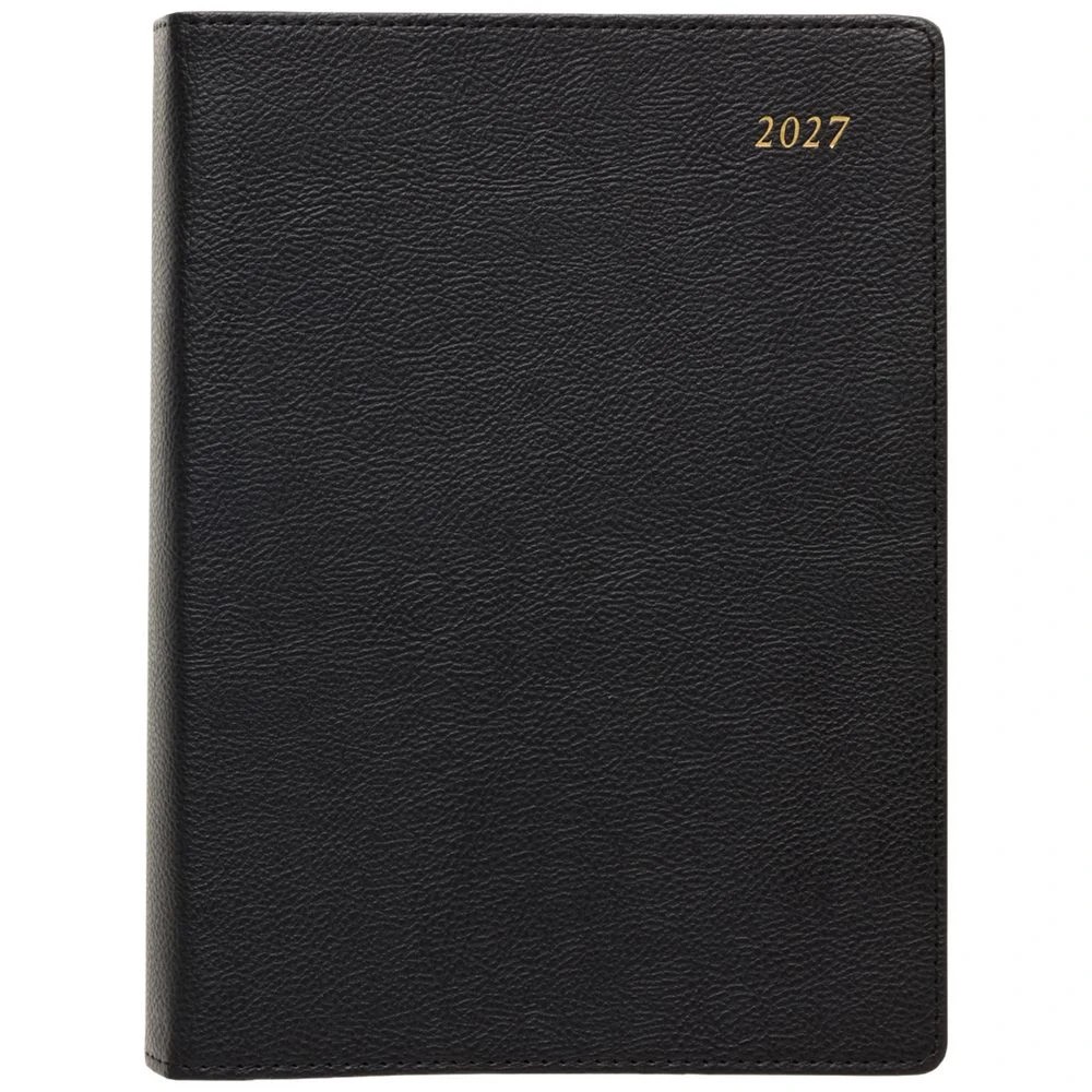 2 Officeworks A5 Day to Page Prestigio 2027 Diary Black, 2 of 7