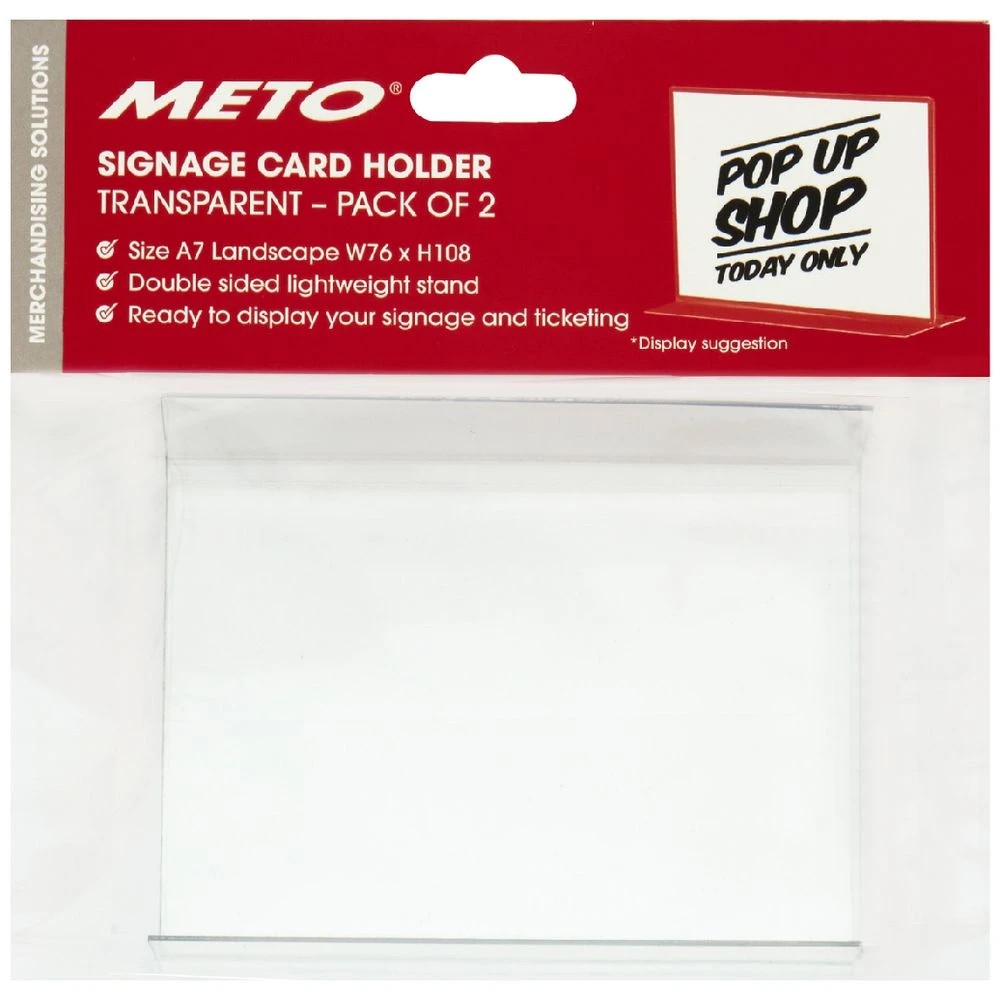 1 Meto A7 double-sided Ticket Holder Landscape 2 Pack, 1 of 3