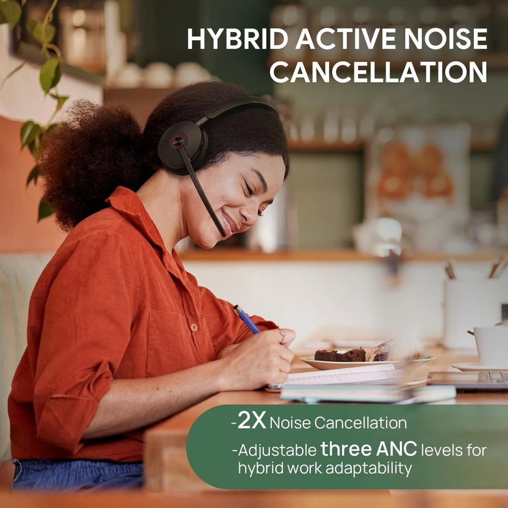 2 Yealink BH74 Bluetooth ANC On-Ear Headset Black, 2 of 8