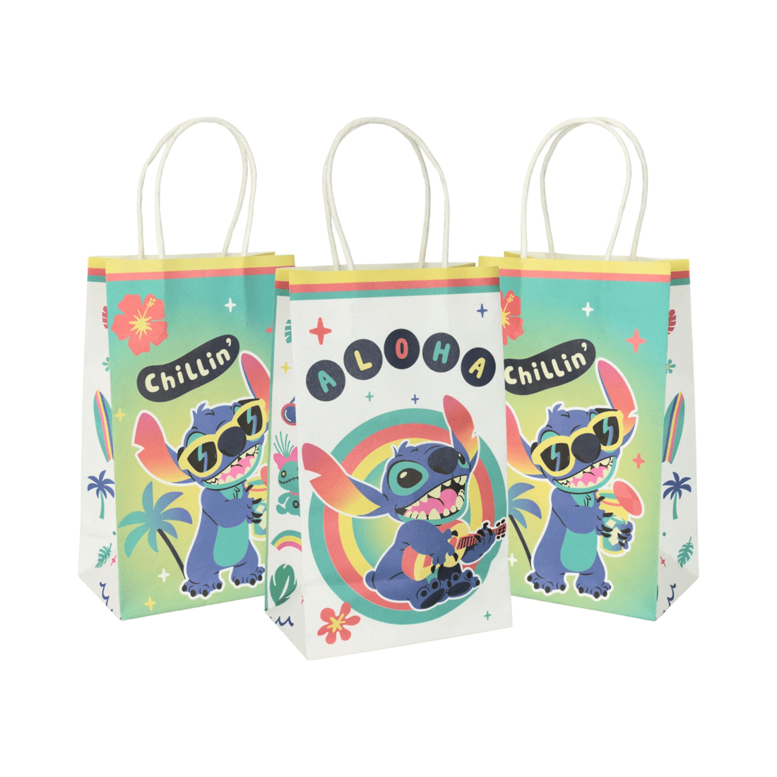 1 Amscan Lilo & Stitch Paper Gift Bags Pack of 8, 1 of 2