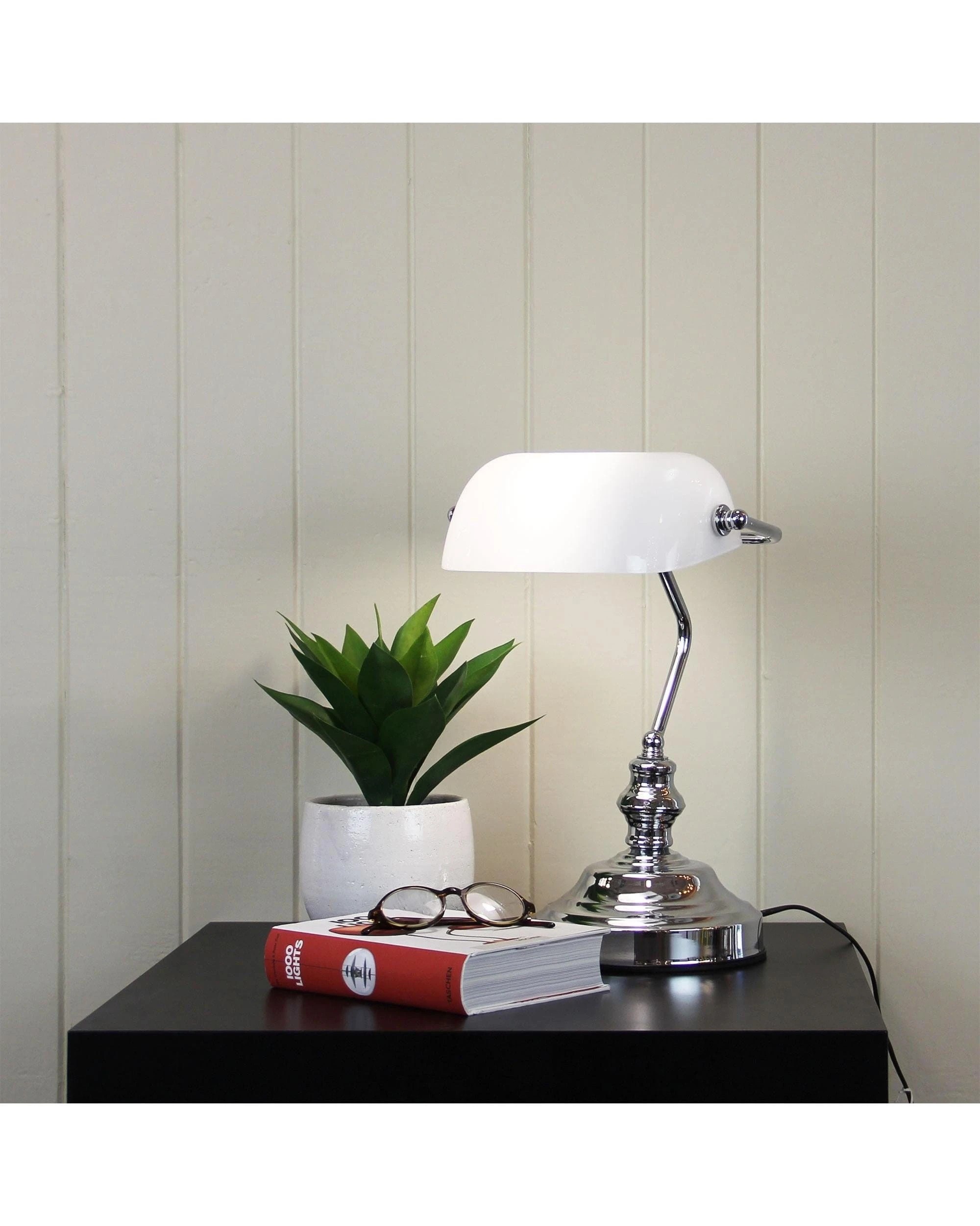 2 Oriel Lighting Bankers Touch Onoff Touch Lamp Bright Chrome - Green, 2 of 2