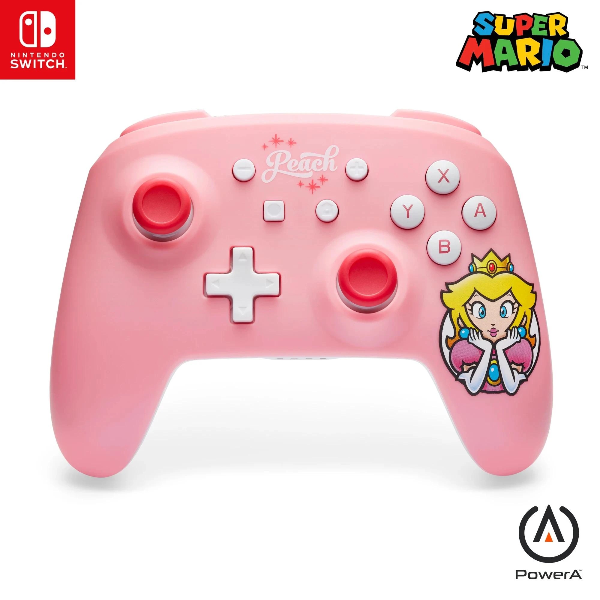 2 PowerA Wireless Controller for Nintendo Switch - Princess Peach - Pink, 2 of 3