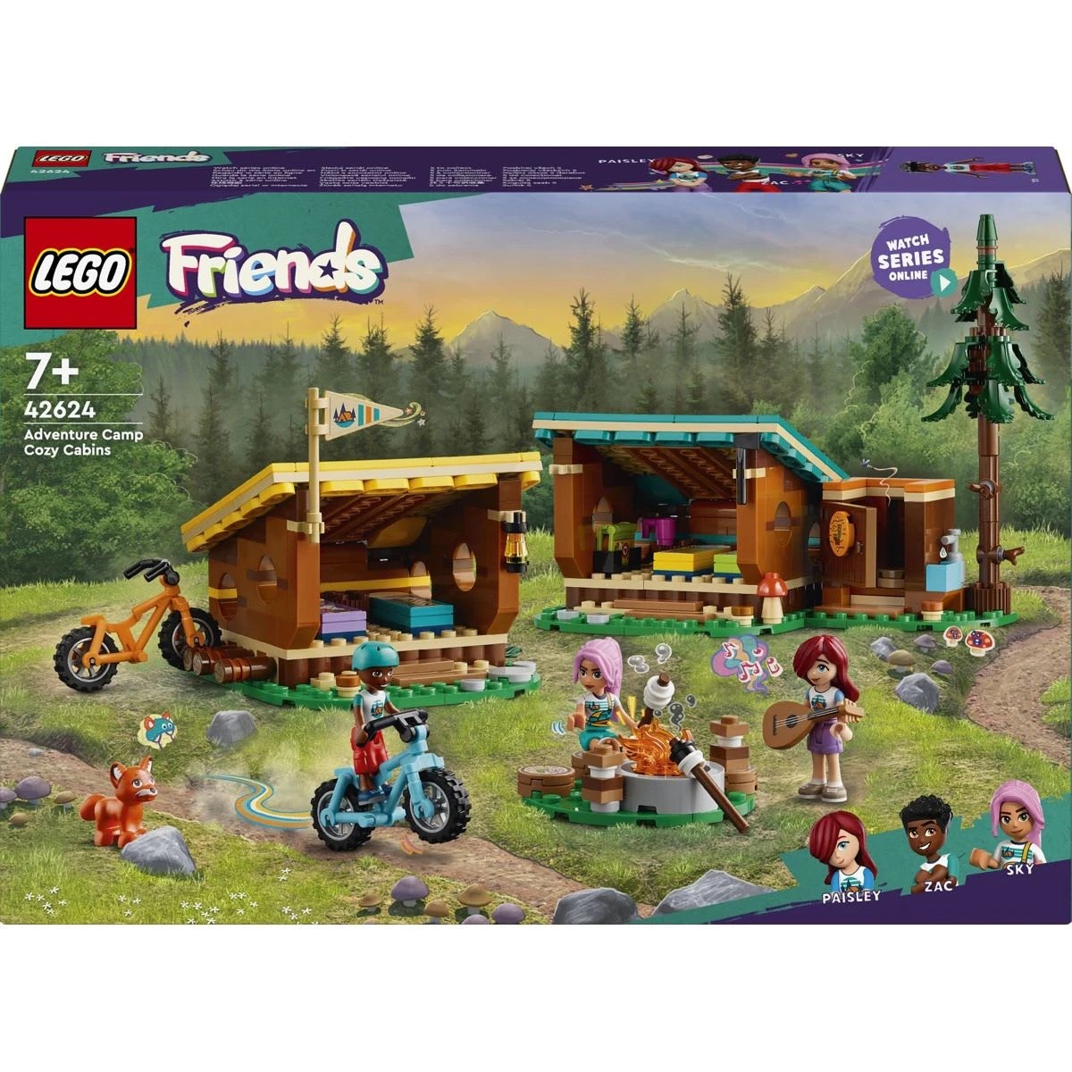 1 LEGO Friends Adventure Camp Cozy Cabins 42624, 1 of 11