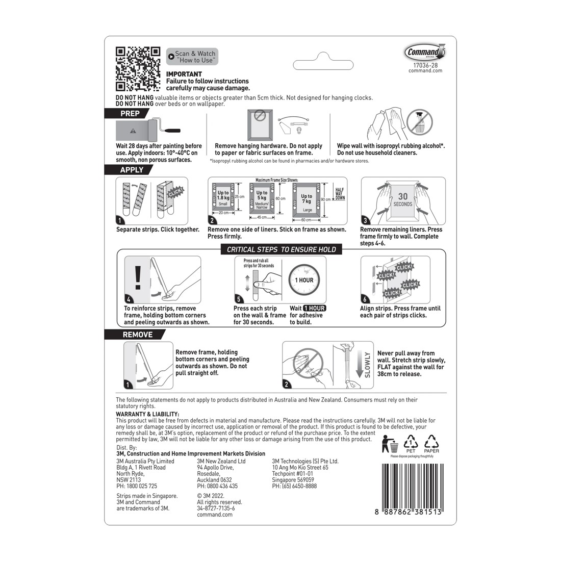 2 3M Command 28 Pack Picture Hanging Strips Value Pack, 2 of 2
