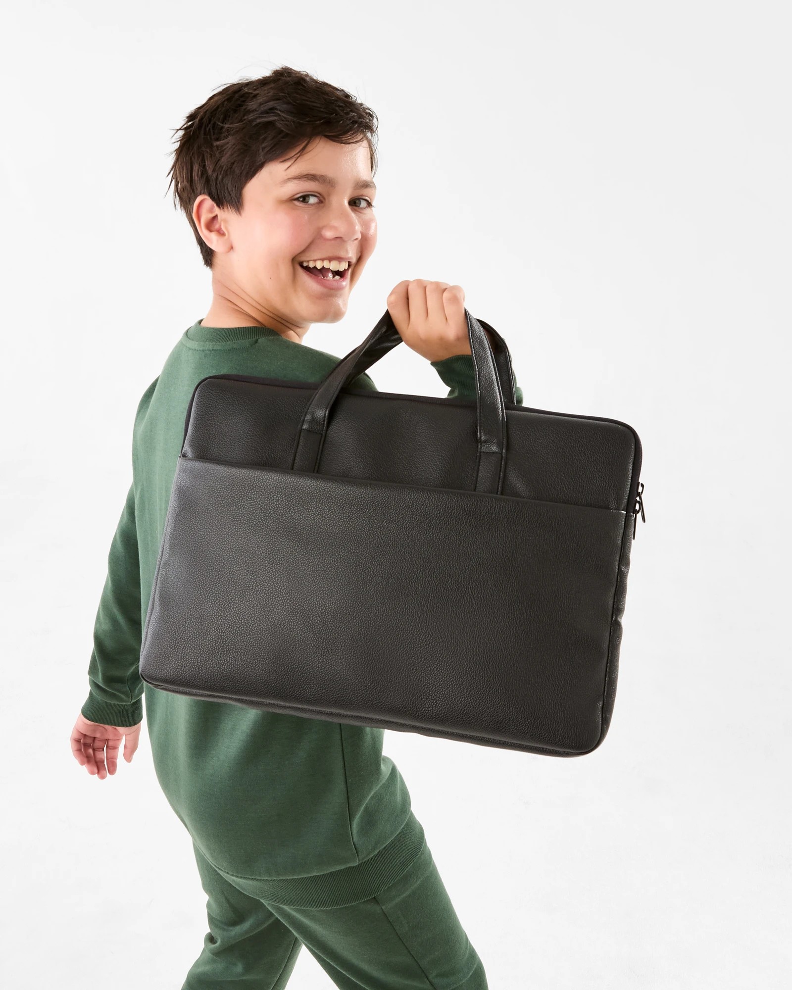 1 15in. Laptop PU Bag - Black, 1 of 7