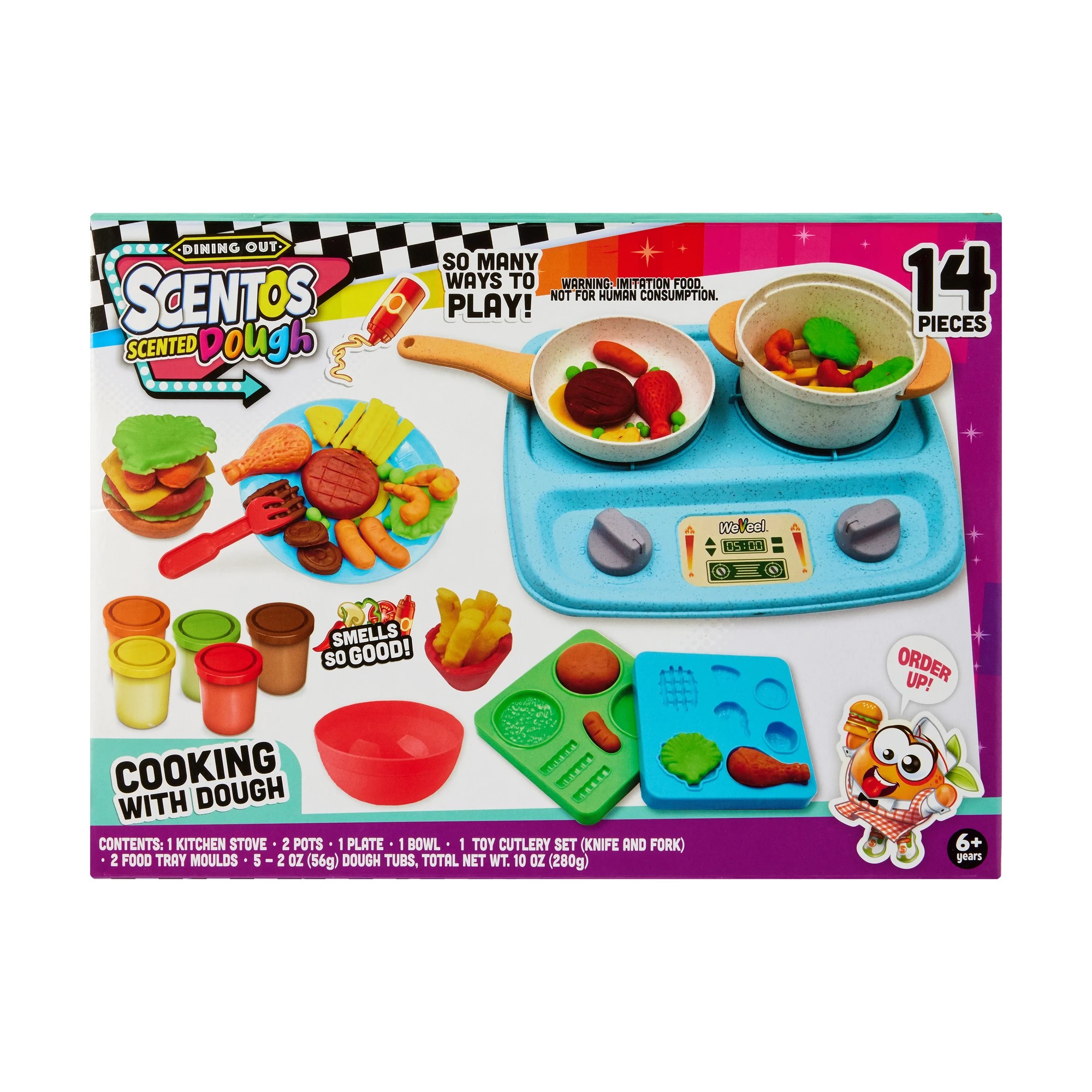1 14 Piece Scentos Scented Dough Dining Out: Cooking with Dough, 1 of 4