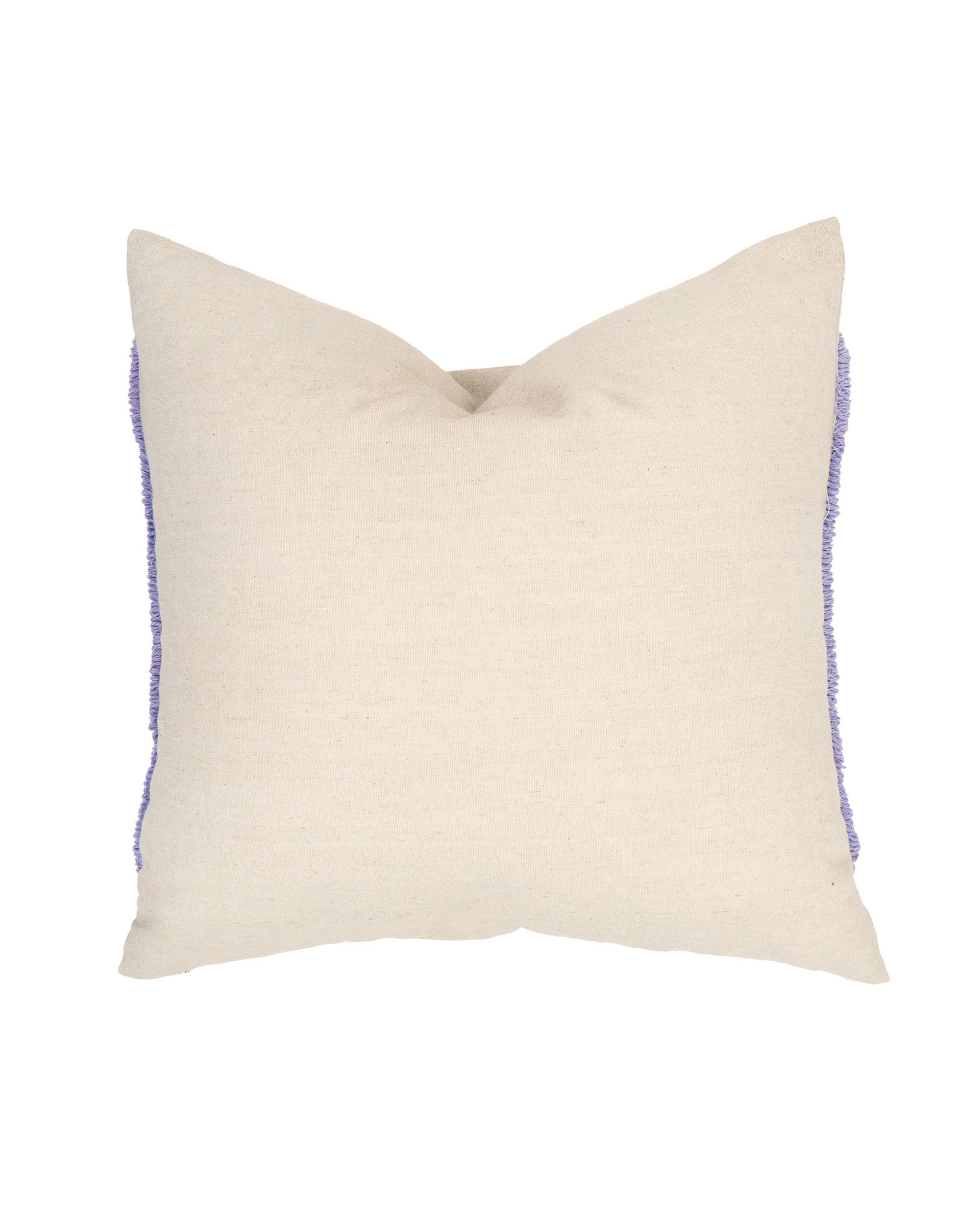3 Bambury Florian Looped Embroidery Square Cushion  Lilac - Purple, 3 of 4
