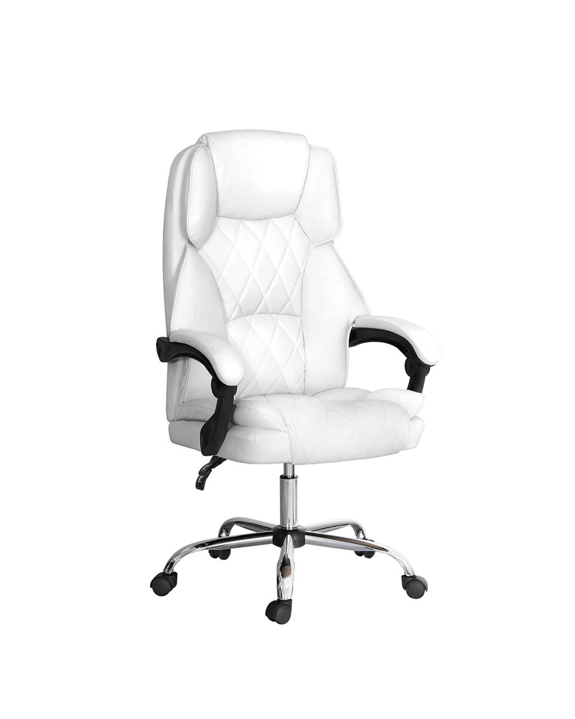1 Artiss Executive Office Chair Leather Recliner
 - White, 1 of 3