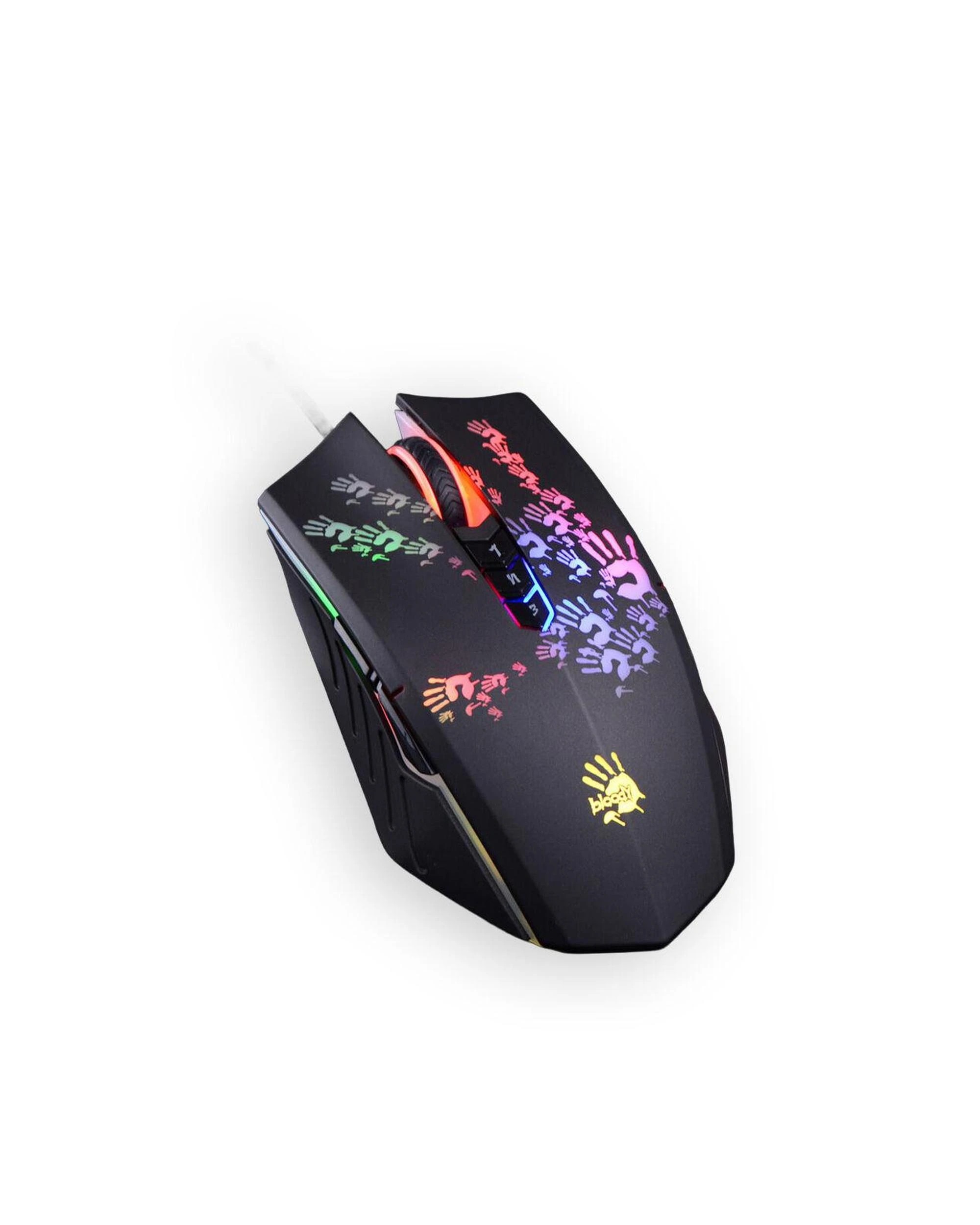 2 Bloody A60 Light Strike Black Wired 6200 CPI Optical Gaming Mouse, 2 of 4