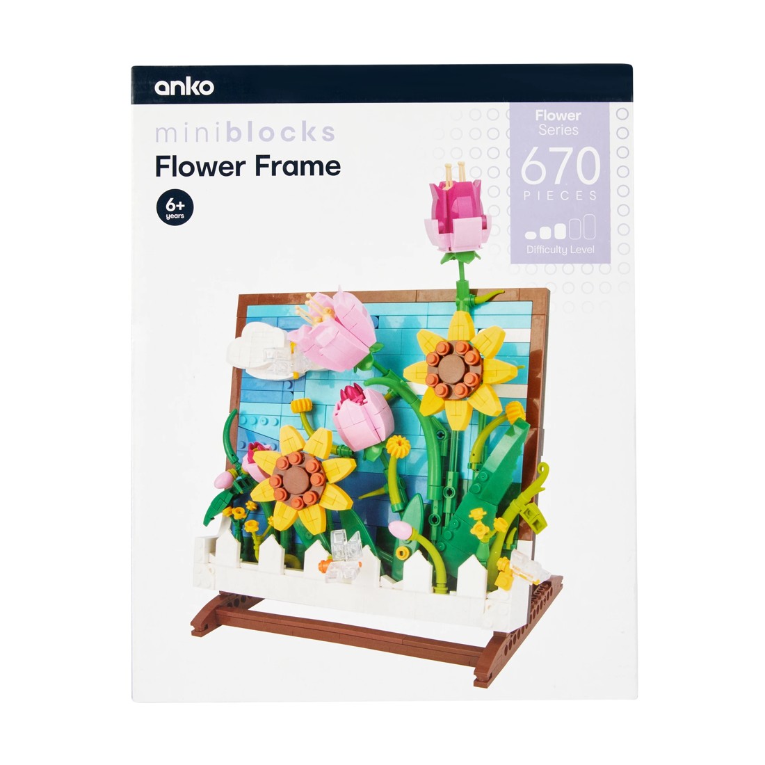 1 670 Piece Mini Blocks Flower Series: Flower Frame, 1 of 6