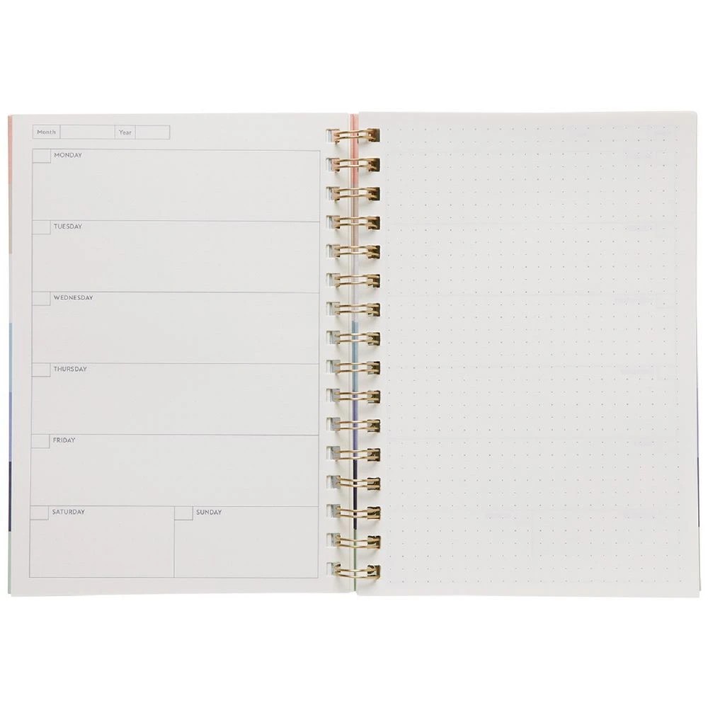 4 Otto A5 Week to View Undated Diary Stripe, 4 of 6