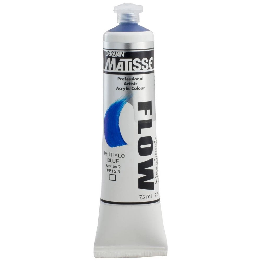 1 Derivan Matisse Flow Paint 75mL Phthalo Blue S2, 1 of 2