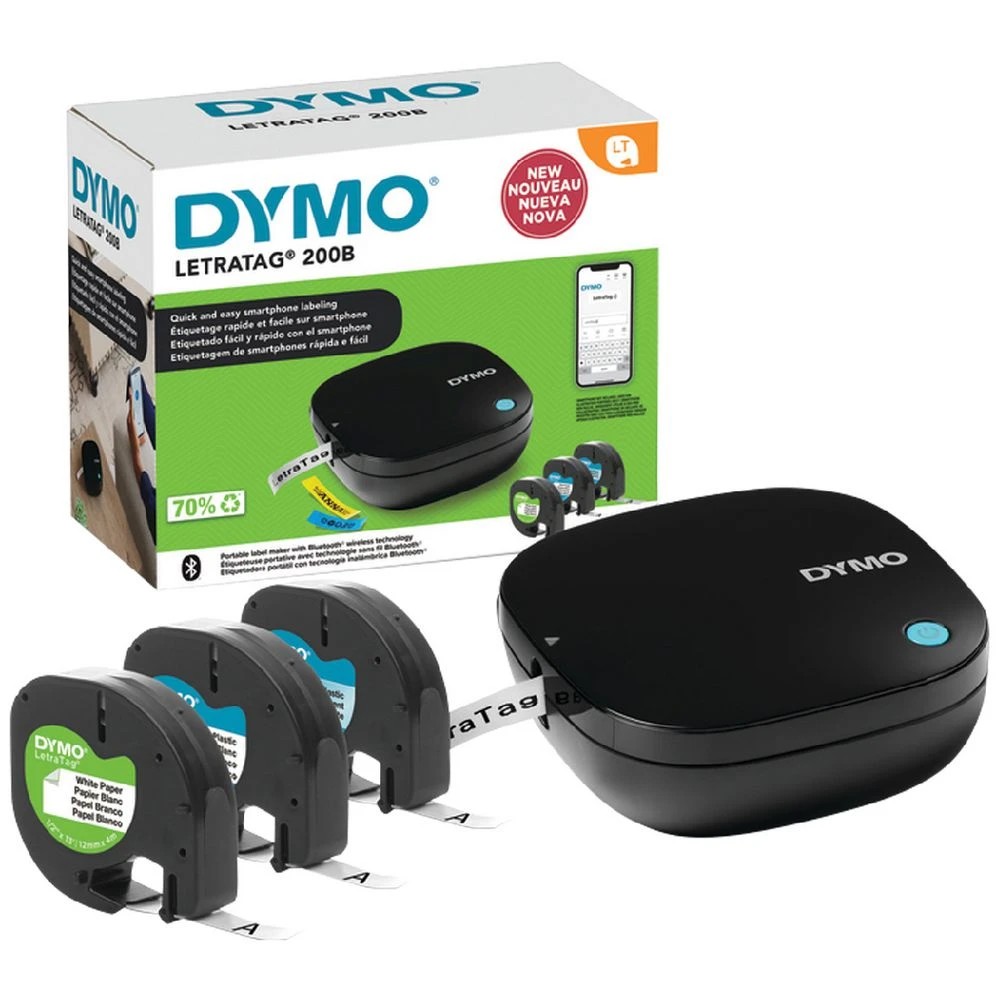 1 Dymo LetraTag Bluetooth Labeller 200B Value Pack, 1 of 2