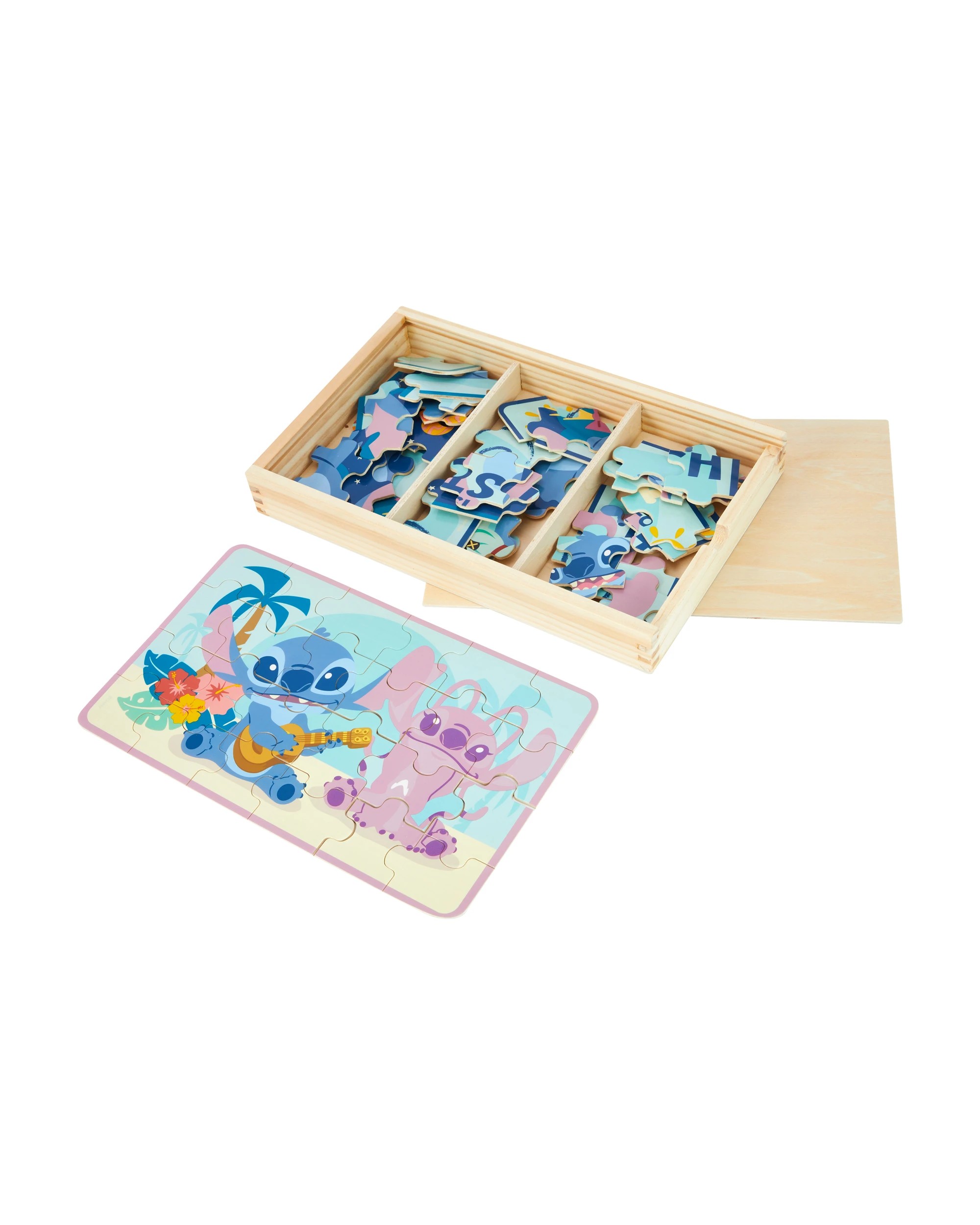 2 Disney Wooden Toys Stitch Puzzle, 2 of 6
