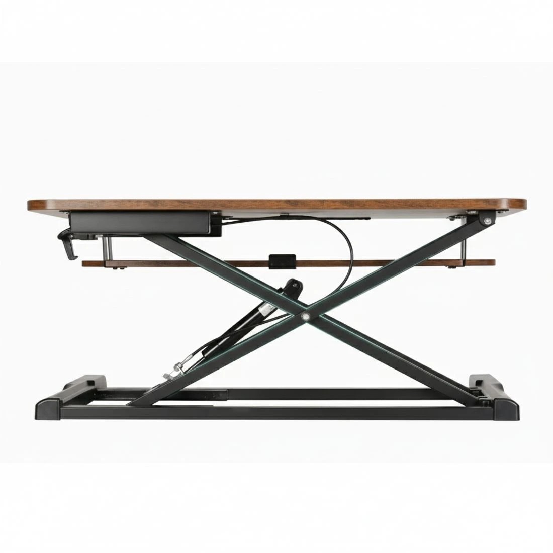 5 Artiss Standing Desk Riser Height Adjustable Rustic  80CM - Brown, 5 of 5
