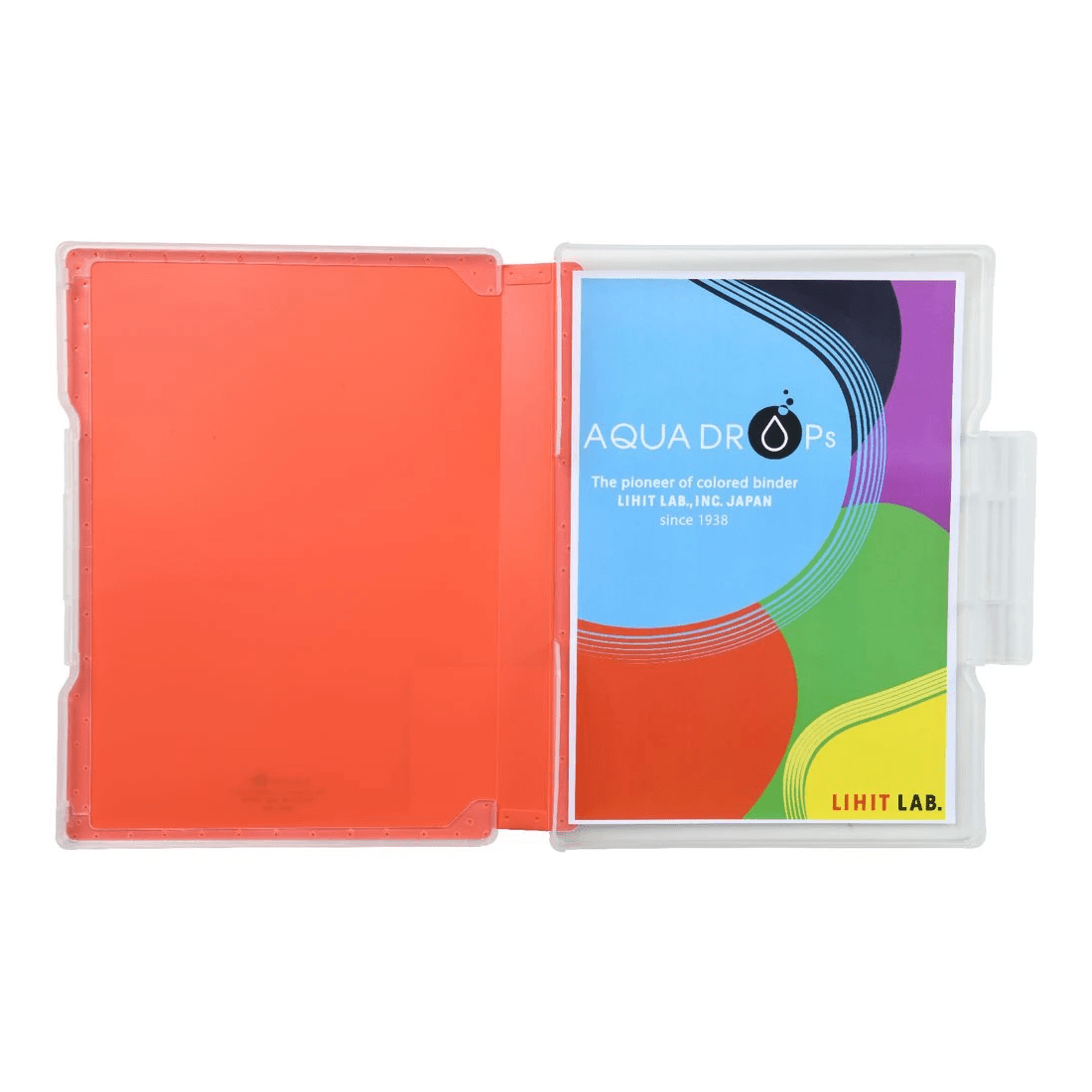 3 Aqua Drops Document Case Slim A4 Vivid Red, 3 of 3