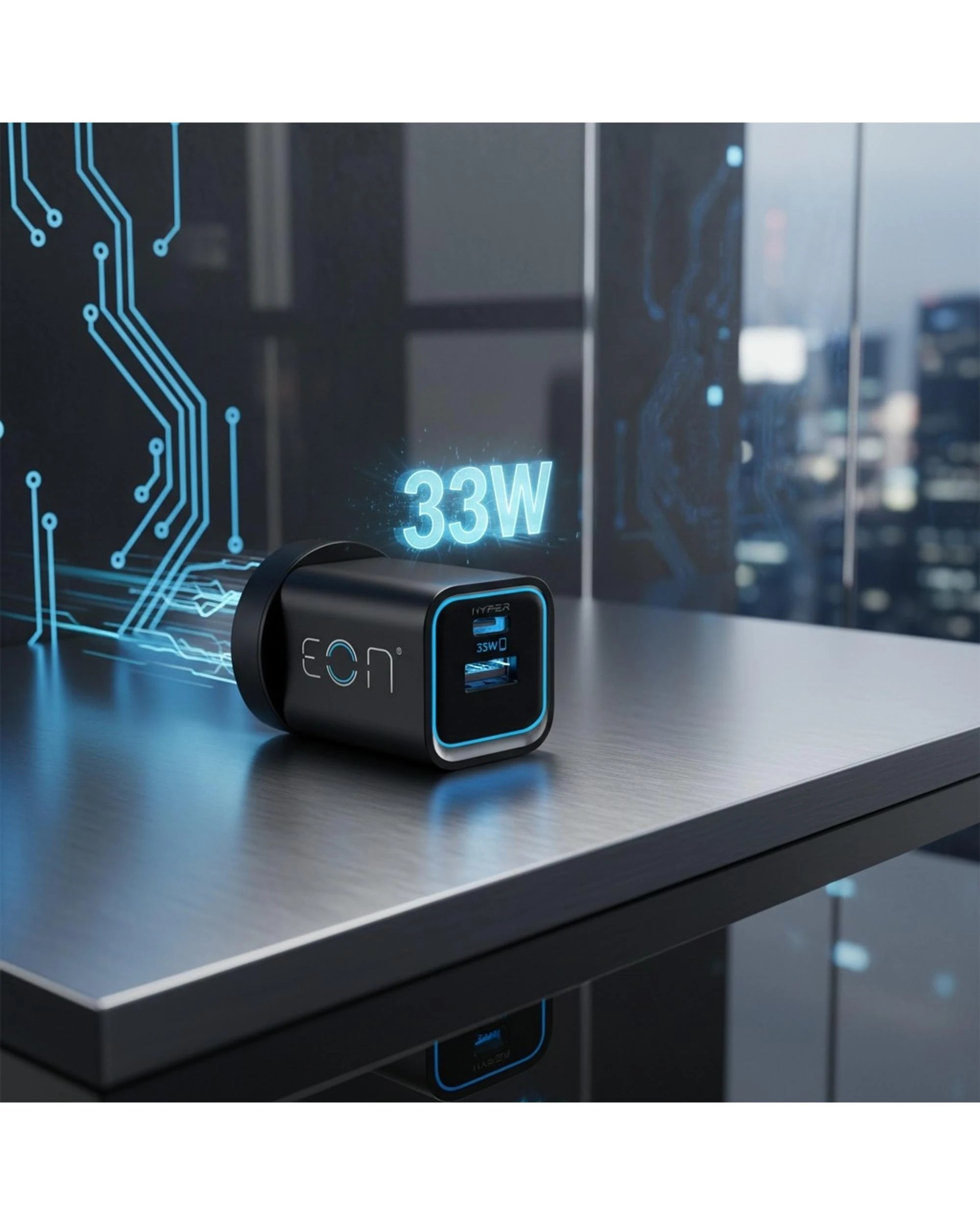 2 EON Hypercharge 33W GaN Fast Charger - 2 Port, 2 of 3