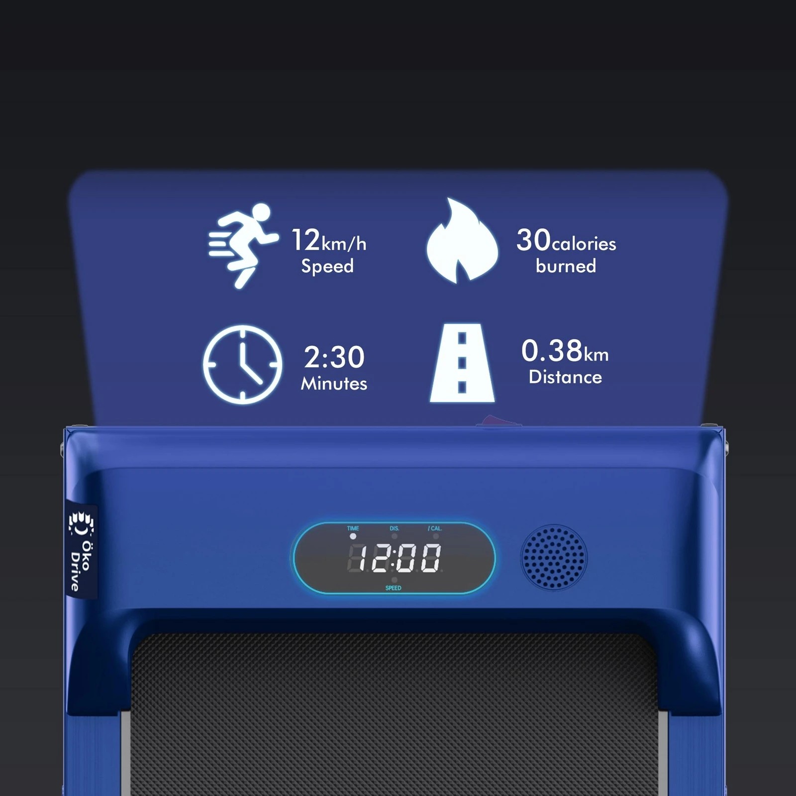 5 Black Lord Treadmill Electric Walking Pad Home Office Gym Fitness Remote Control - Blue, 5 of 9