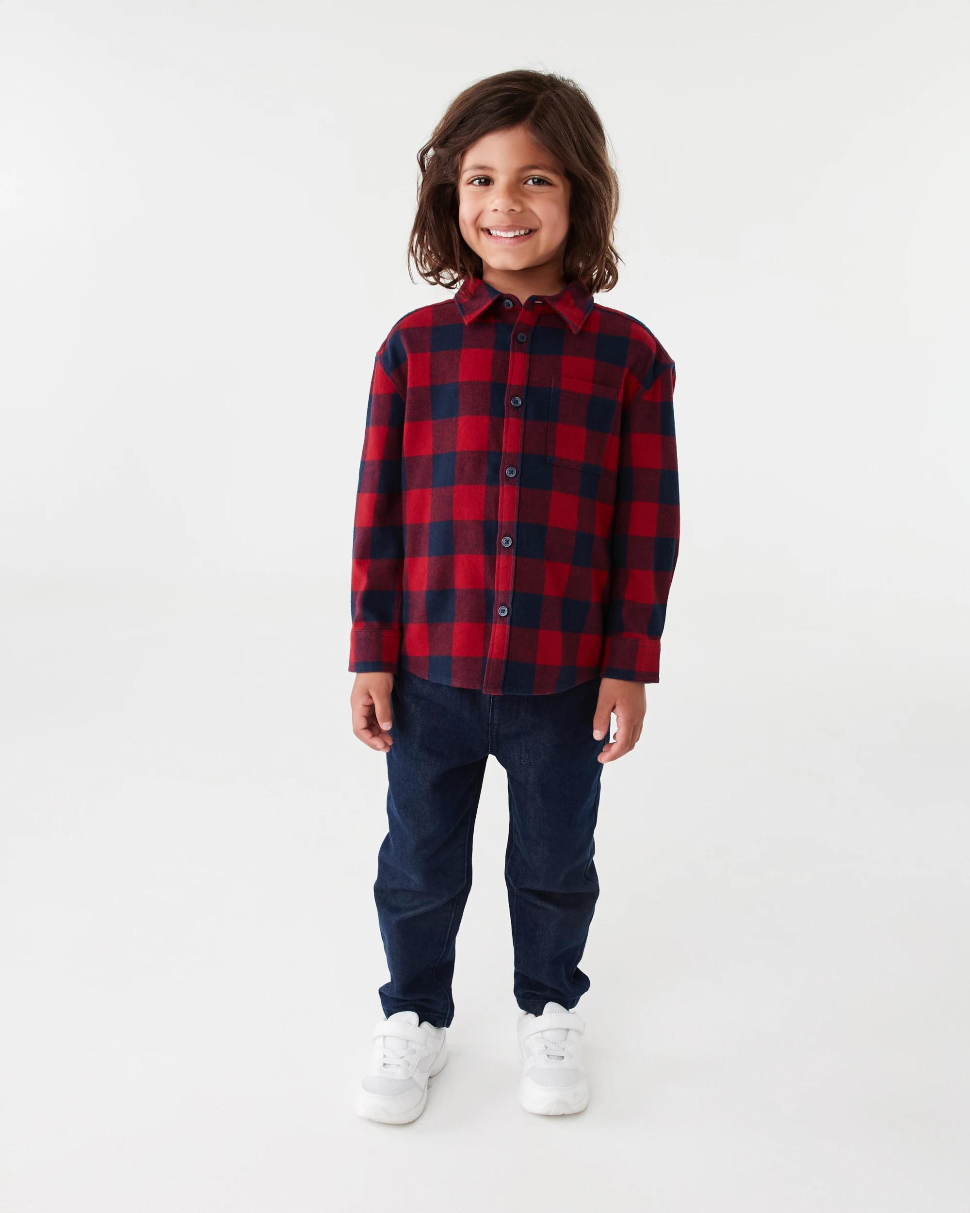 8 Yarn Dye Flannel Shirt Red Check, 8 of 9