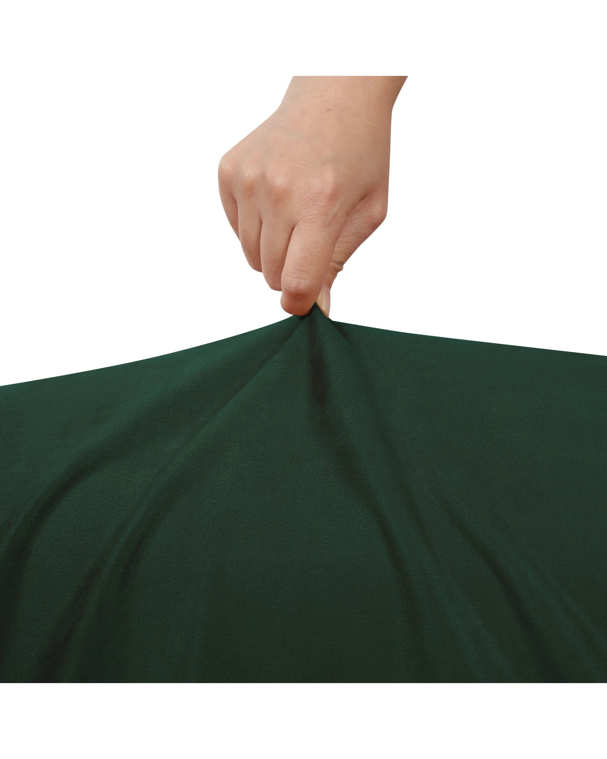 4 Sherwood Home Premium Faux Suede 3 Seater Couch Sofa Cover - Forest Green, 4 of 6