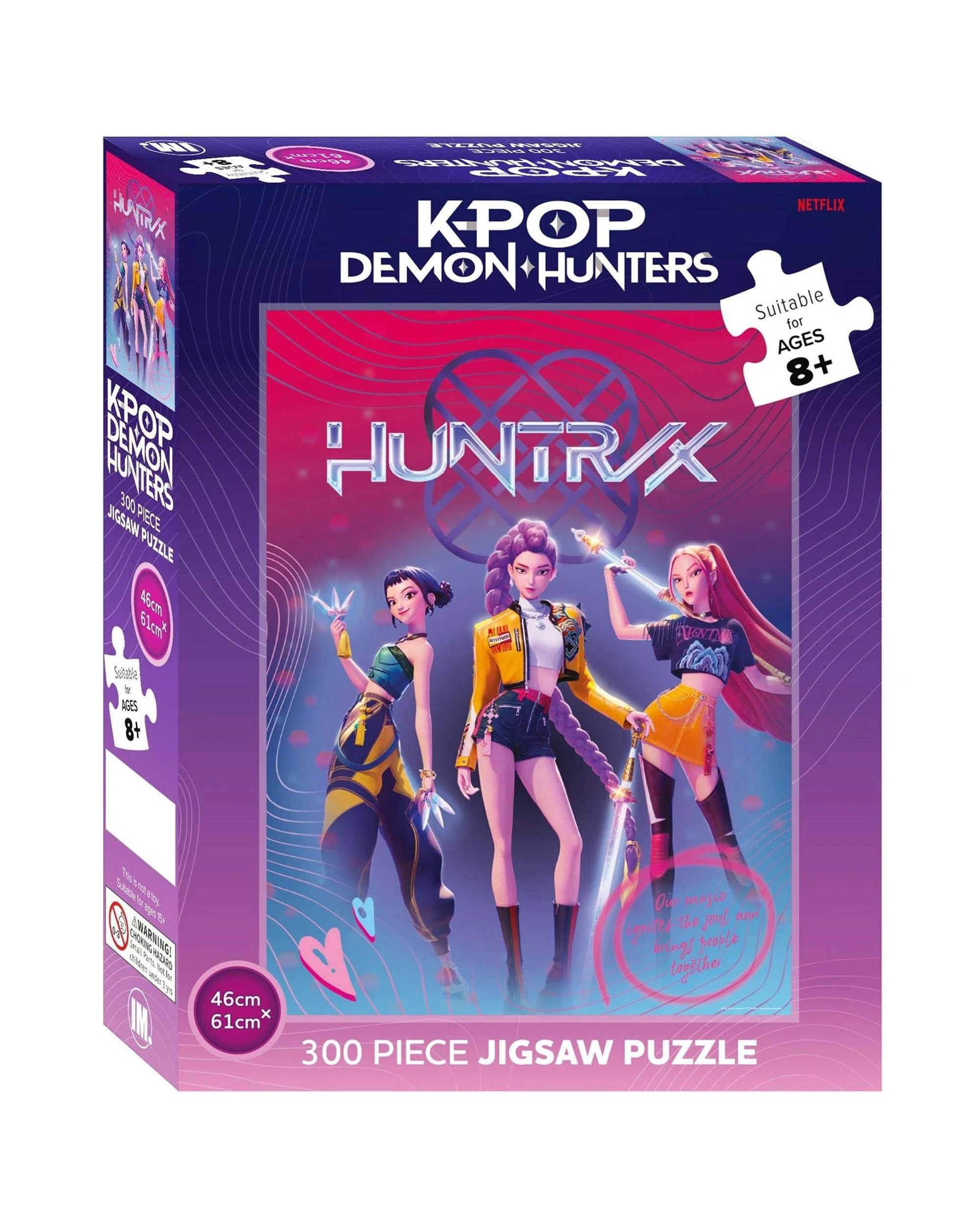 1 Impact Puzzles K-Pop Demon Hunters Huntrix 300 Piece Jigsaw Puzzle, 1 of 2