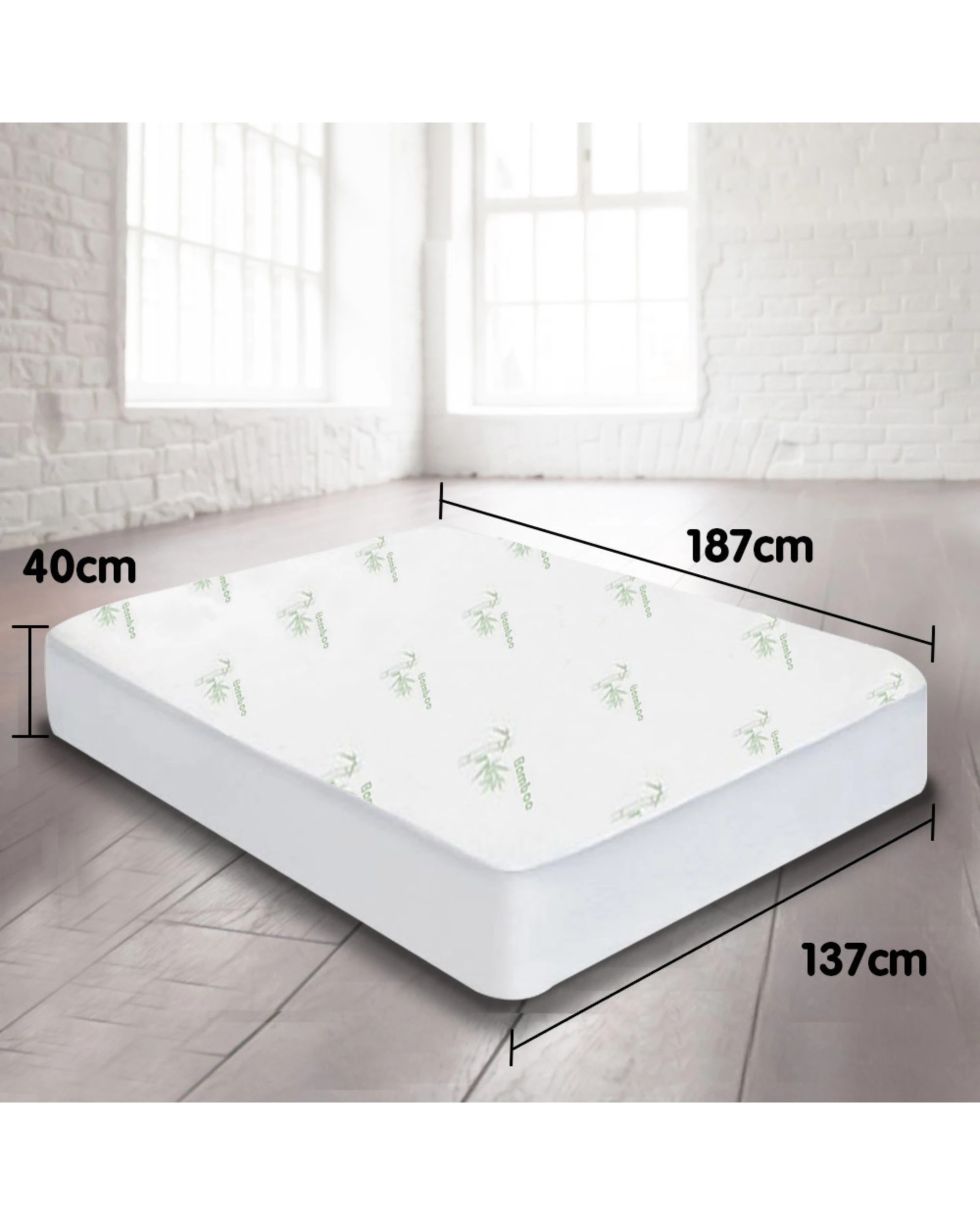 6 Laura Hill Bamboo Mattress Protector- Double, 6 of 10