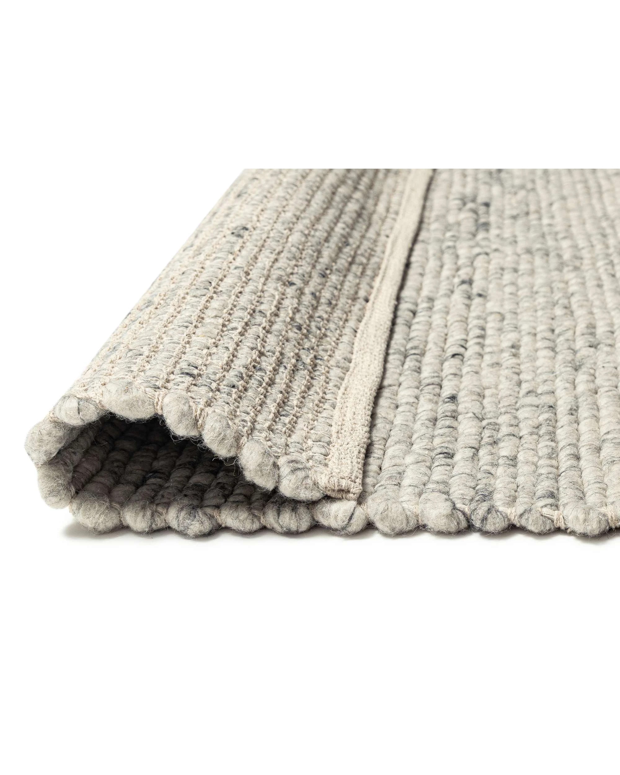 5 Loopsie Mackenzie Neutral Marbled Wool Rug-280cm x 190cm - White, 5 of 8