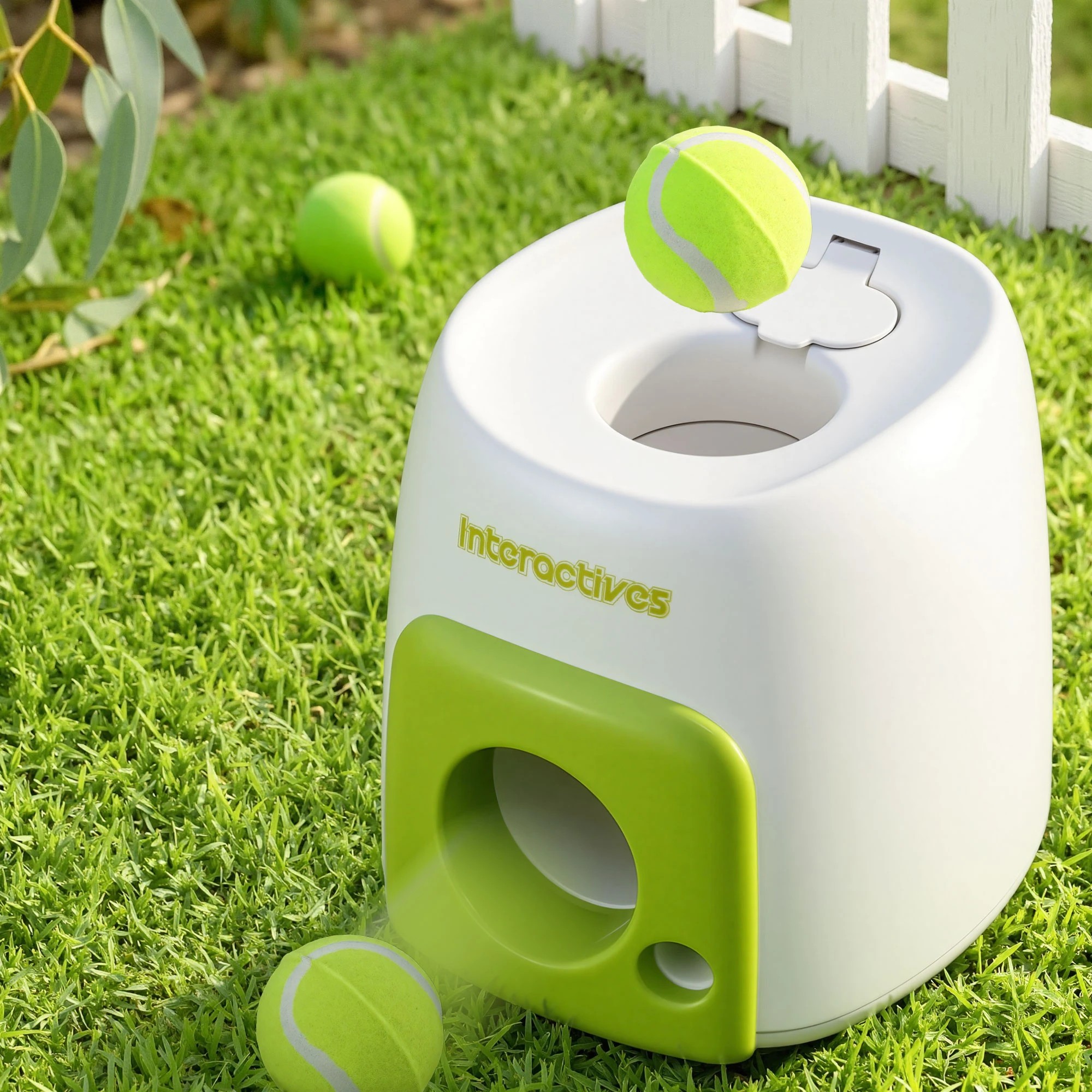 2 i.Pet 2-in-1 Dog Ball Launcher & Treat Dispenser with 2 Balls Interactive Toys - Multi, 2 of 2