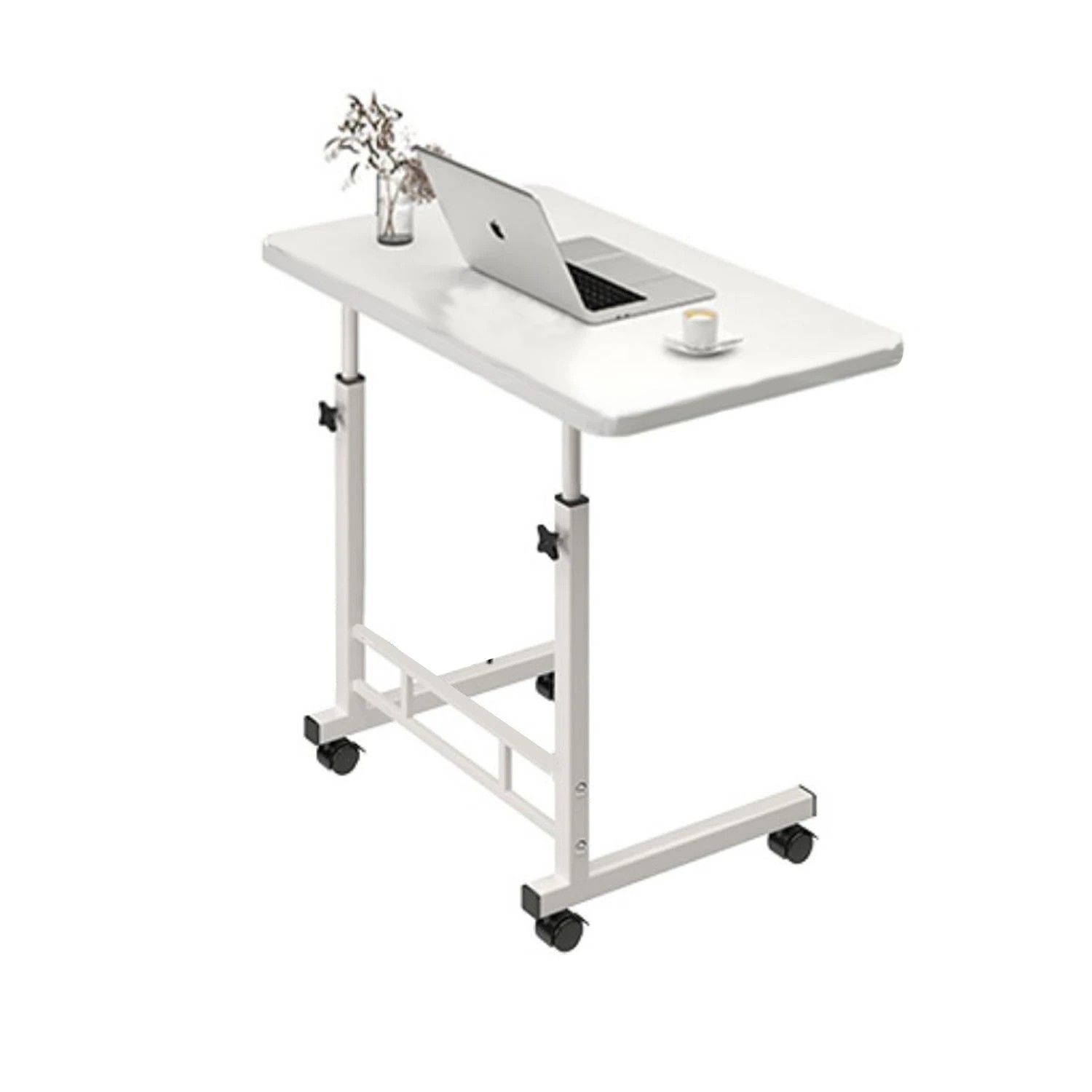 3 Foret Mobile Computer Bedside Study Desk Laptop Stand Adjustable Portable White, 3 of 6