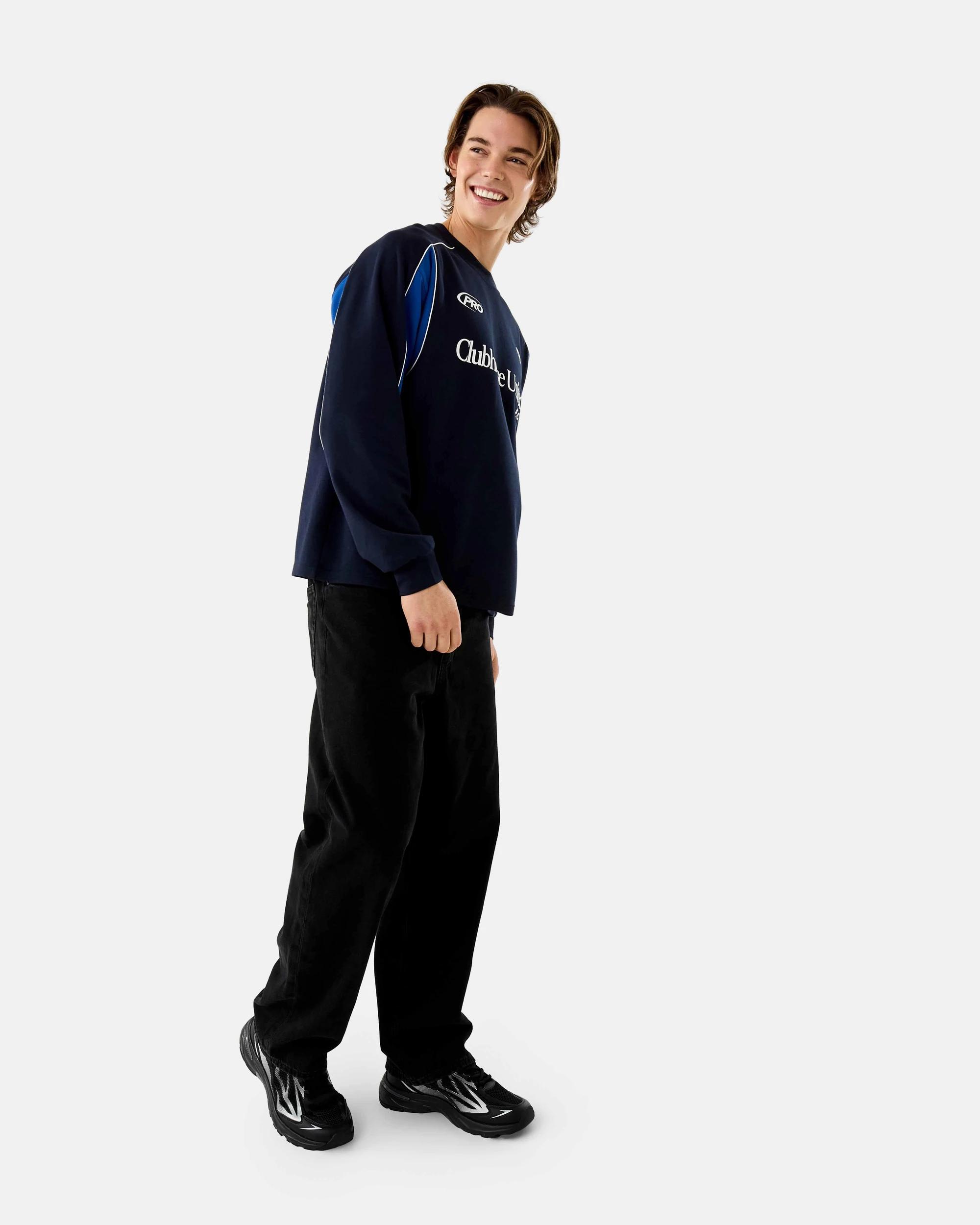 3 Long Sleeve Oversized Spliced T-shirt Nvy Club, 3 of 8