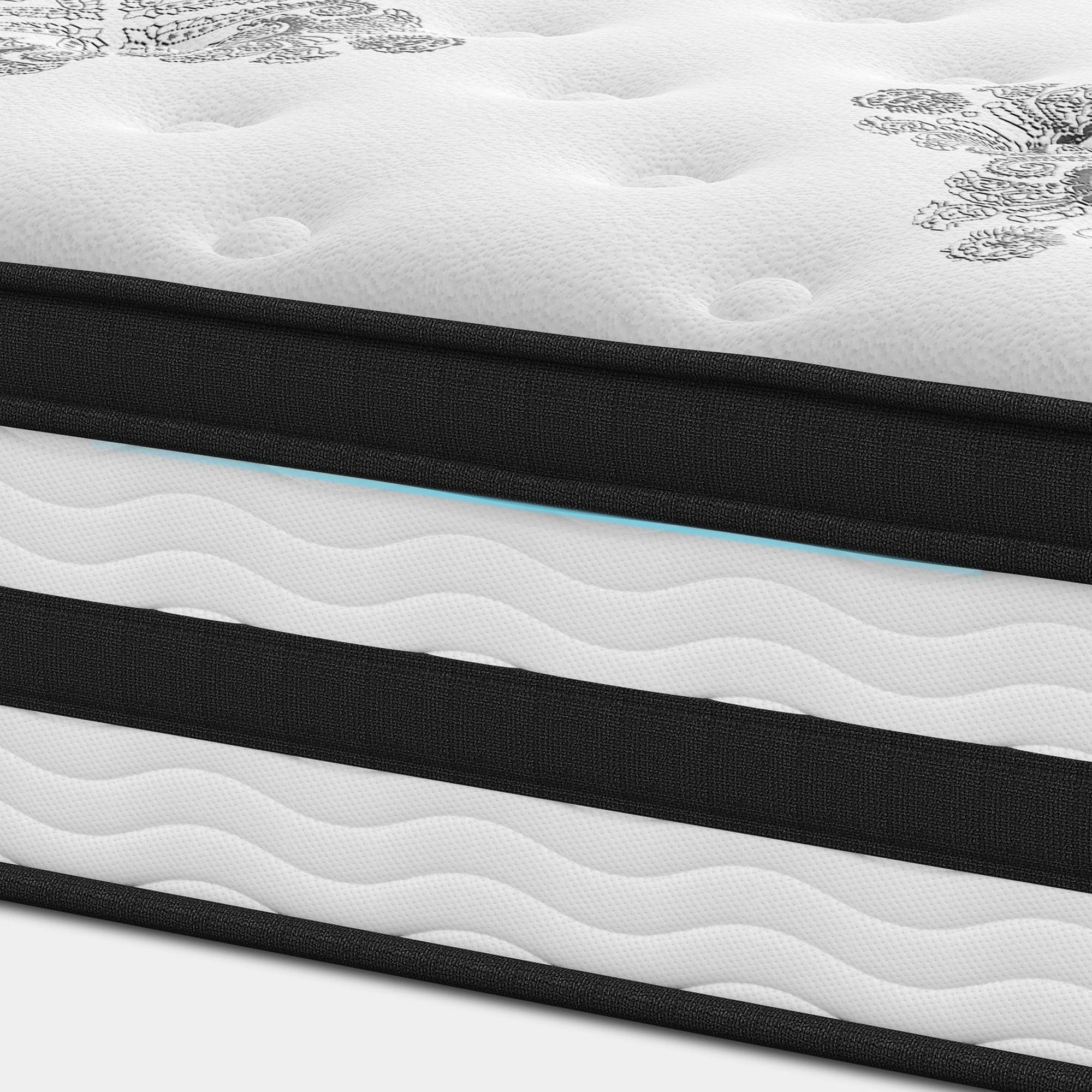 8 Alfordson Mattress Pocket Spring Latex Euro Top 34cm 5 zone - King Bed, 8 of 10