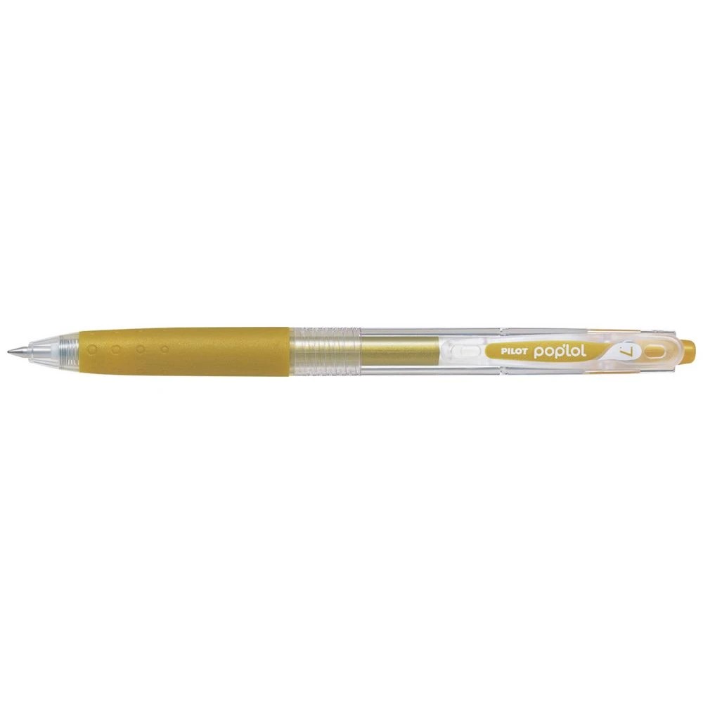 1 PILOT Pop'Lol Gel Pen 0.7mm Gold, 1 of 1