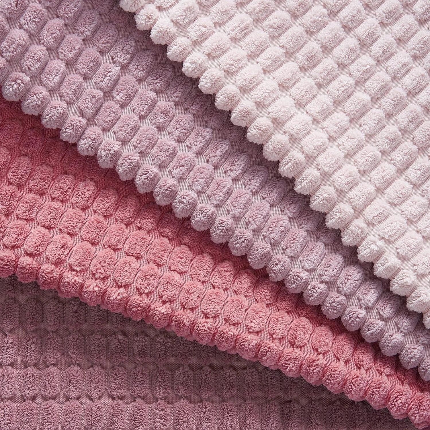 5 Gioia Casa 4-Pack Corduroy Corn Grain Inspired Cushion Covers 45x45cm - Pink, 5 of 5