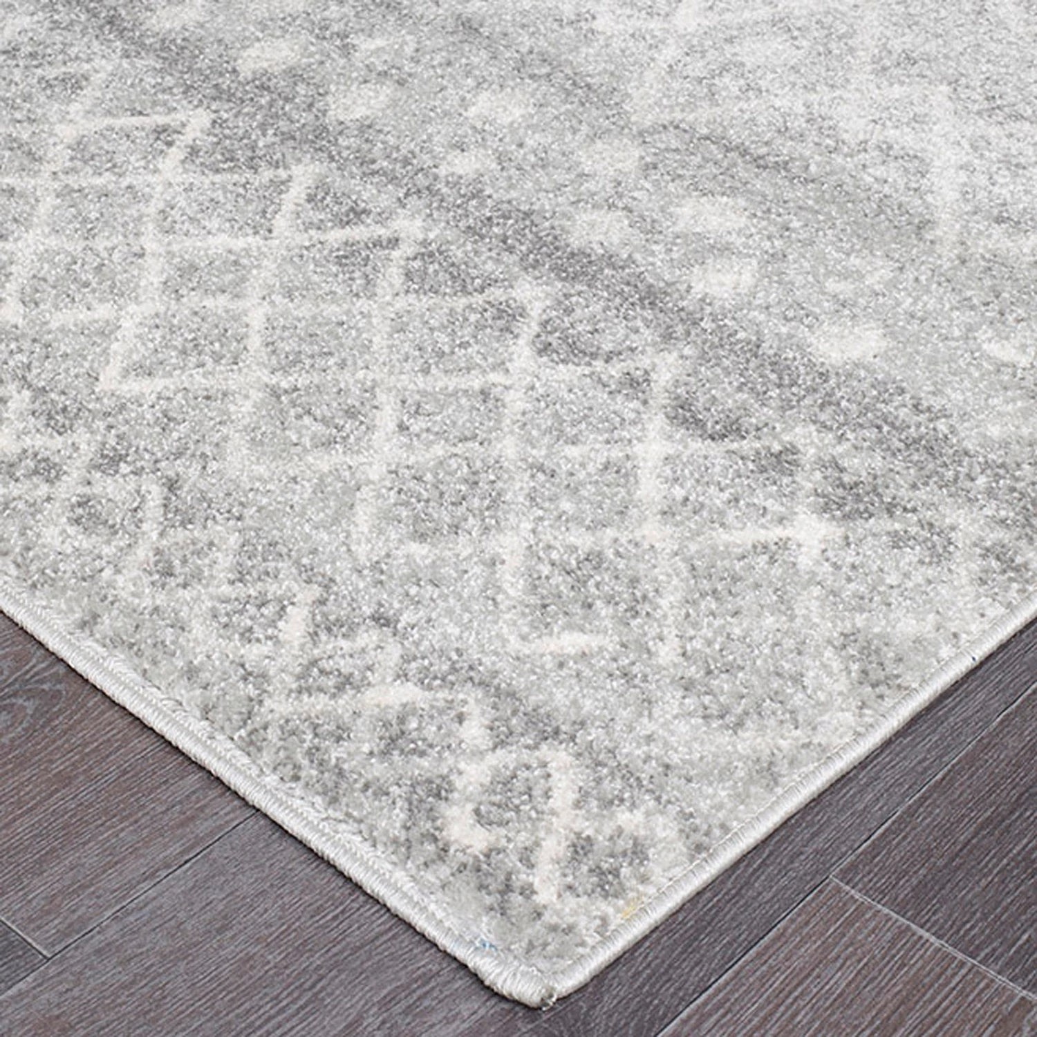 6 Common Ground Rugs Bluebay 453 200x200cm - Medium Round Power Loomed Pet Friendly Rug - Silver, 6 of 9