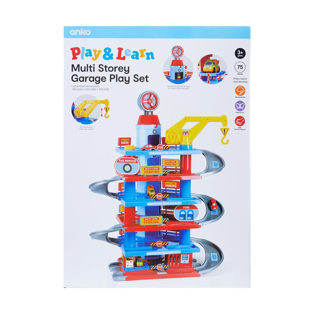 8 75 Piece Multi Storey Garage Play Set, 8 of 9