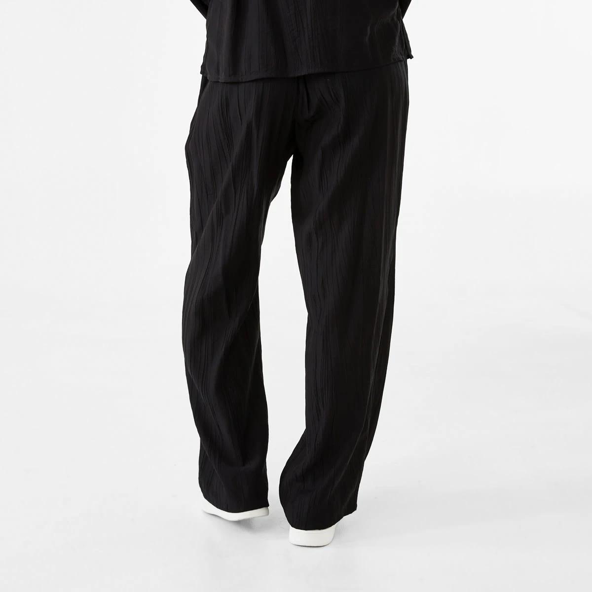 3 Textured Pants Black, 3 of 5
