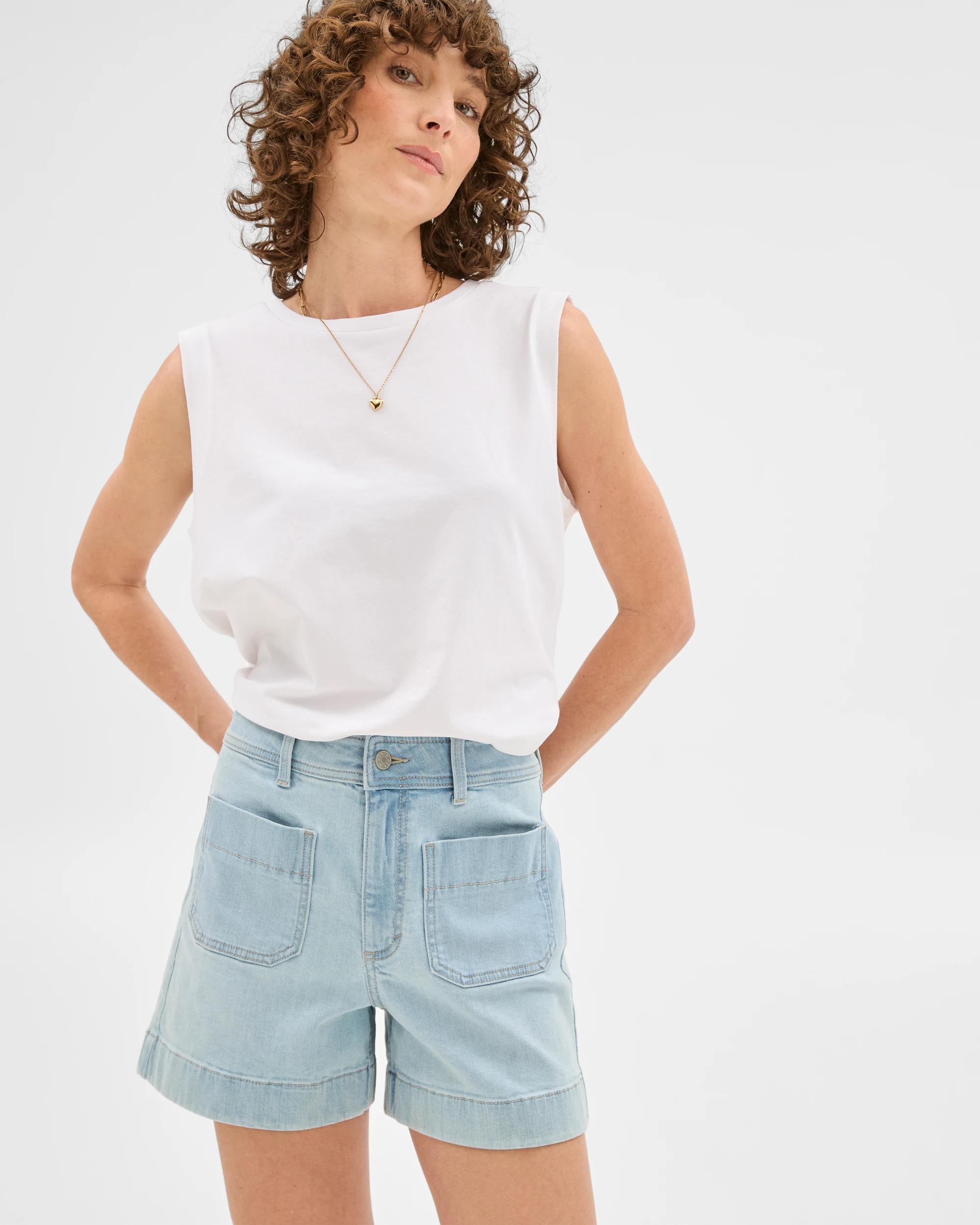 1 Target Denim Shorts - Mila OLD SCHOOL BLUE, 1 of 7