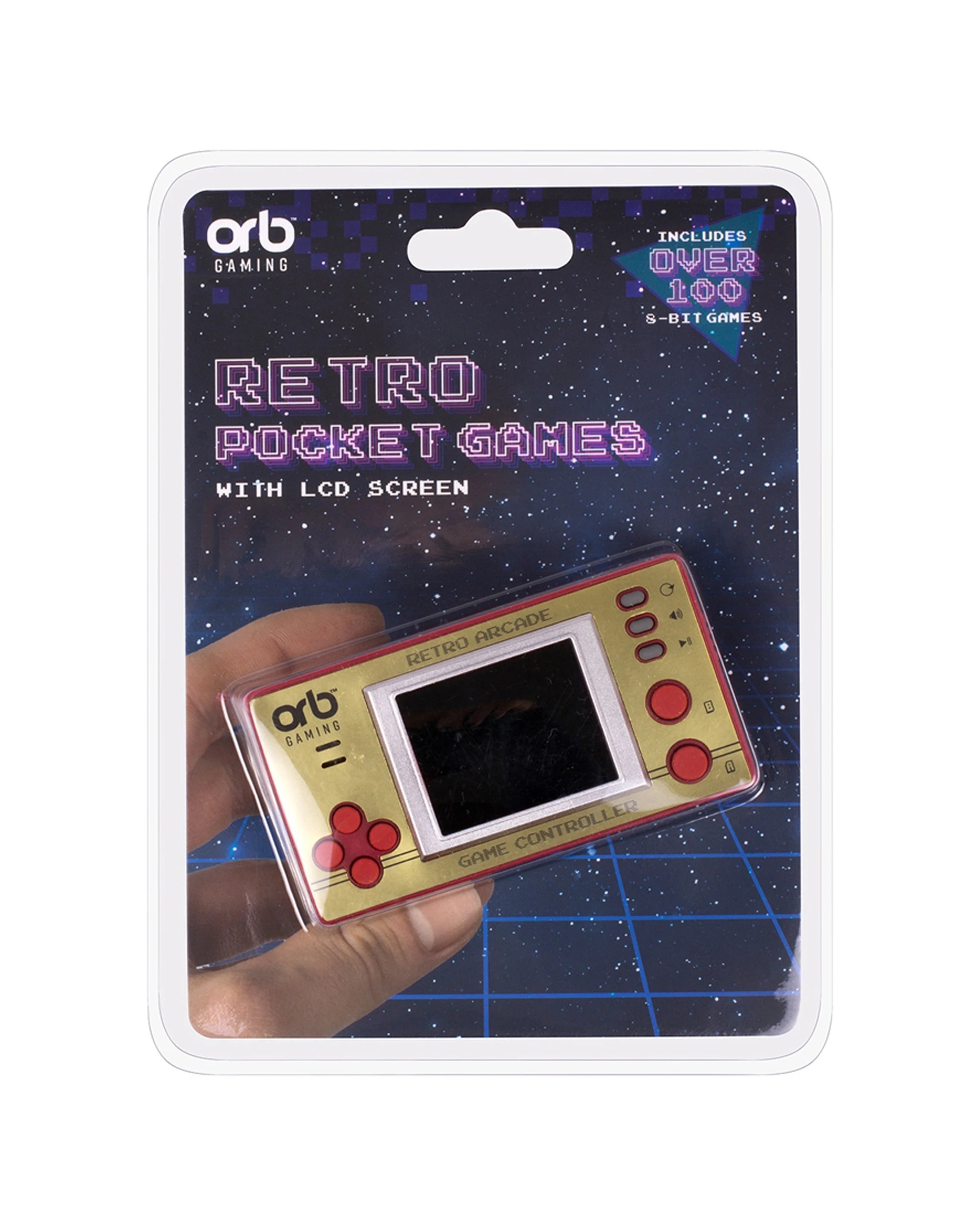 6 THUMBS UP Retro Pocket Games Portable Handheld Console 150 Classic 8 Bit - Multi, 6 of 6